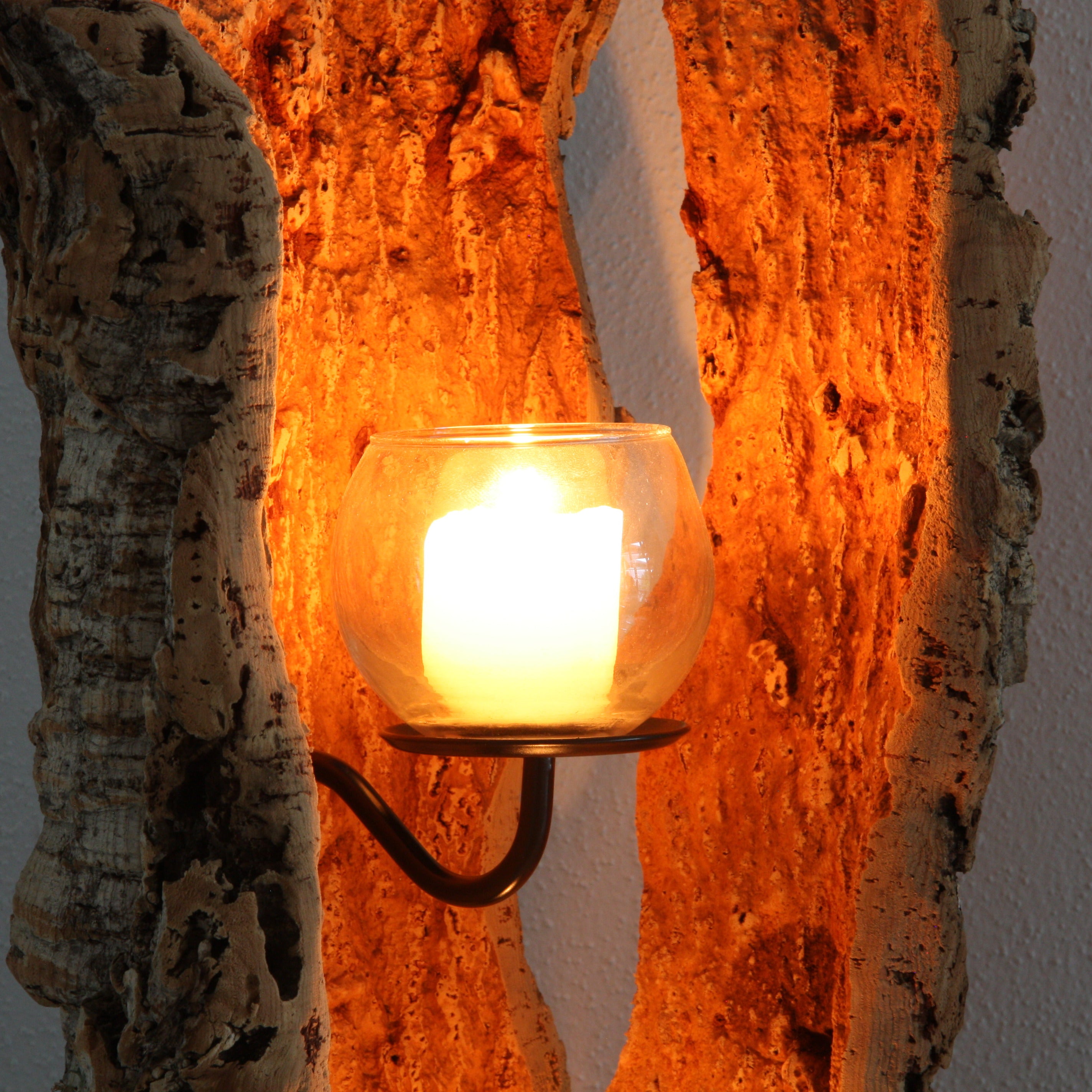verKORKst Premium Windlicht aus Kork * Teelichthalter Kerzenhalter * rustikale Dekoration * hochwertige Deko Küche Wohnzimmer Terrasse