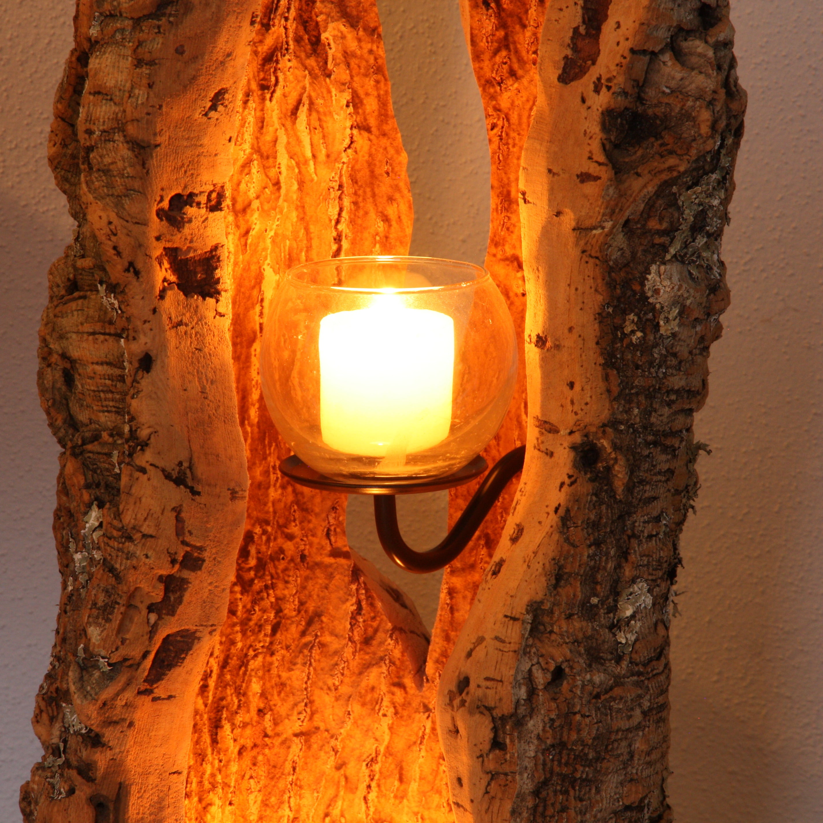 verKORKst Premium Windlicht aus Kork * Teelichthalter Kerzenhalter * rustikale Dekoration * hochwertige Deko Küche Wohnzimmer Terrasse