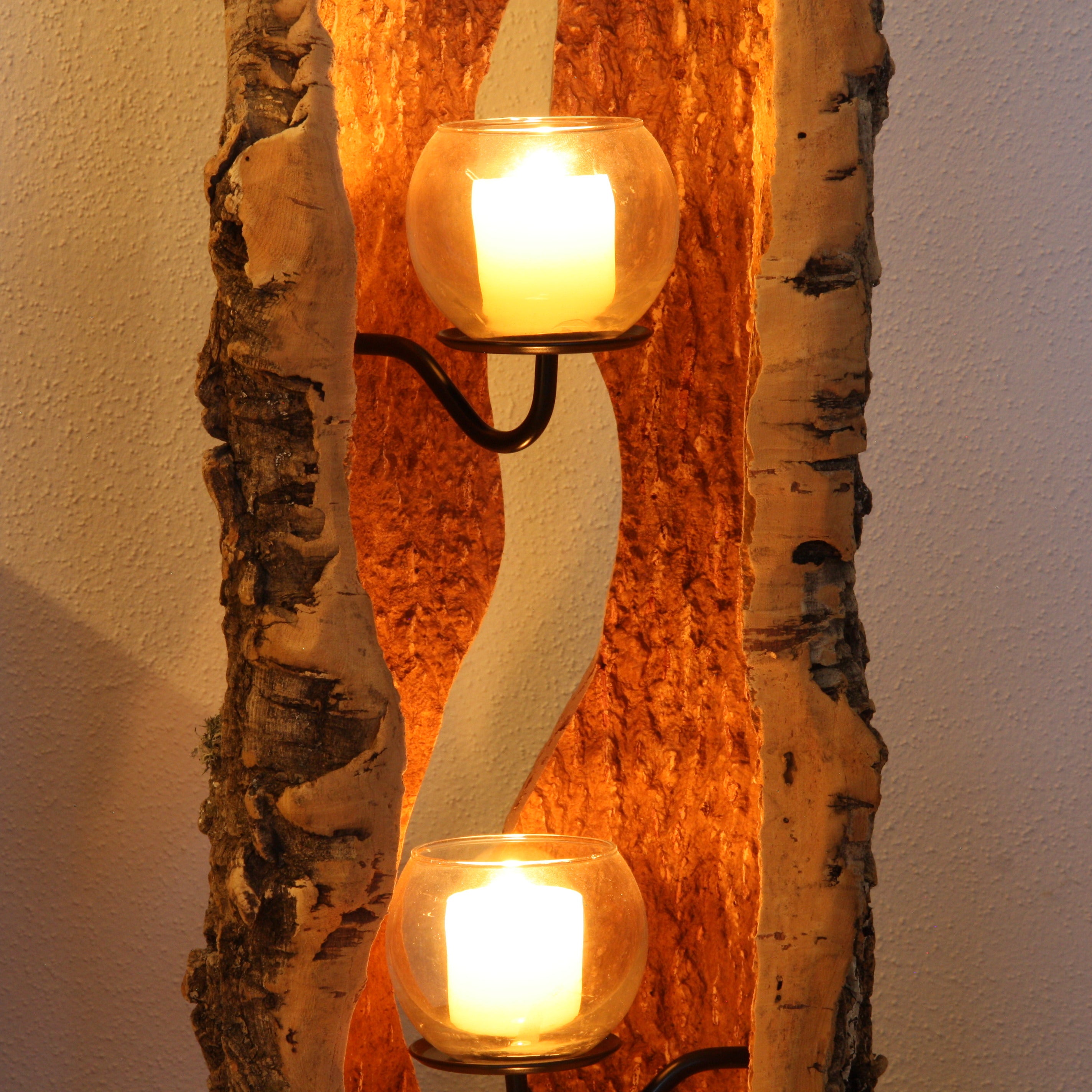 verKORKst Premium Windlicht aus Kork * Teelichthalter Kerzenhalter * rustikale Dekoration * hochwertige Deko Küche Wohnzimmer Terrasse