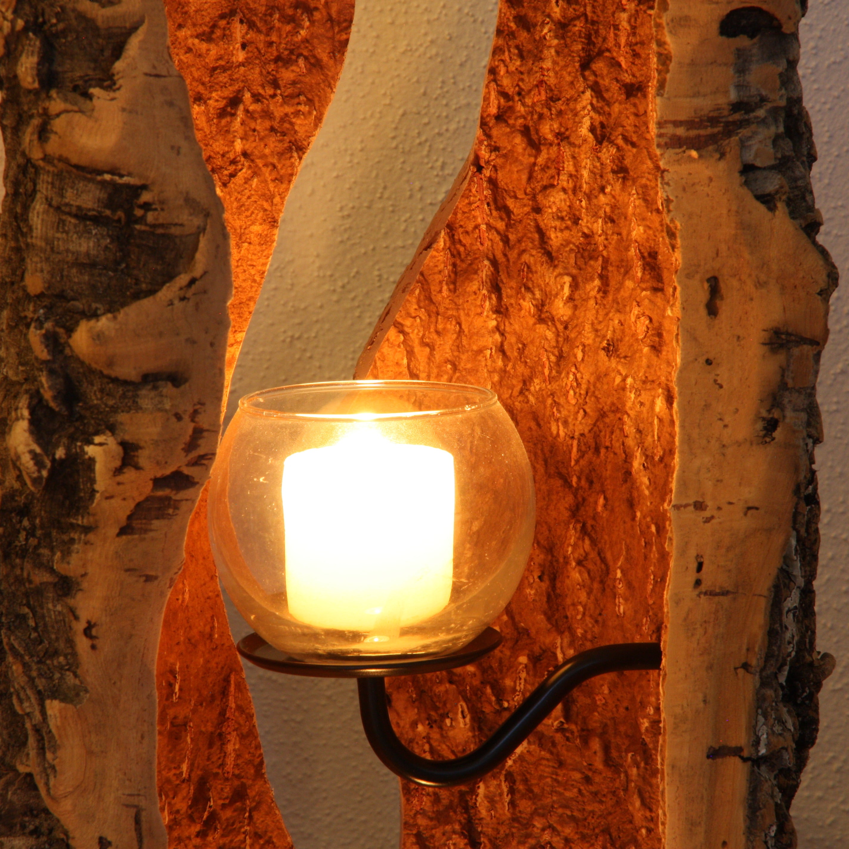 verKORKst Premium Windlicht aus Kork * Teelichthalter Kerzenhalter * rustikale Dekoration * hochwertige Deko Küche Wohnzimmer Terrasse