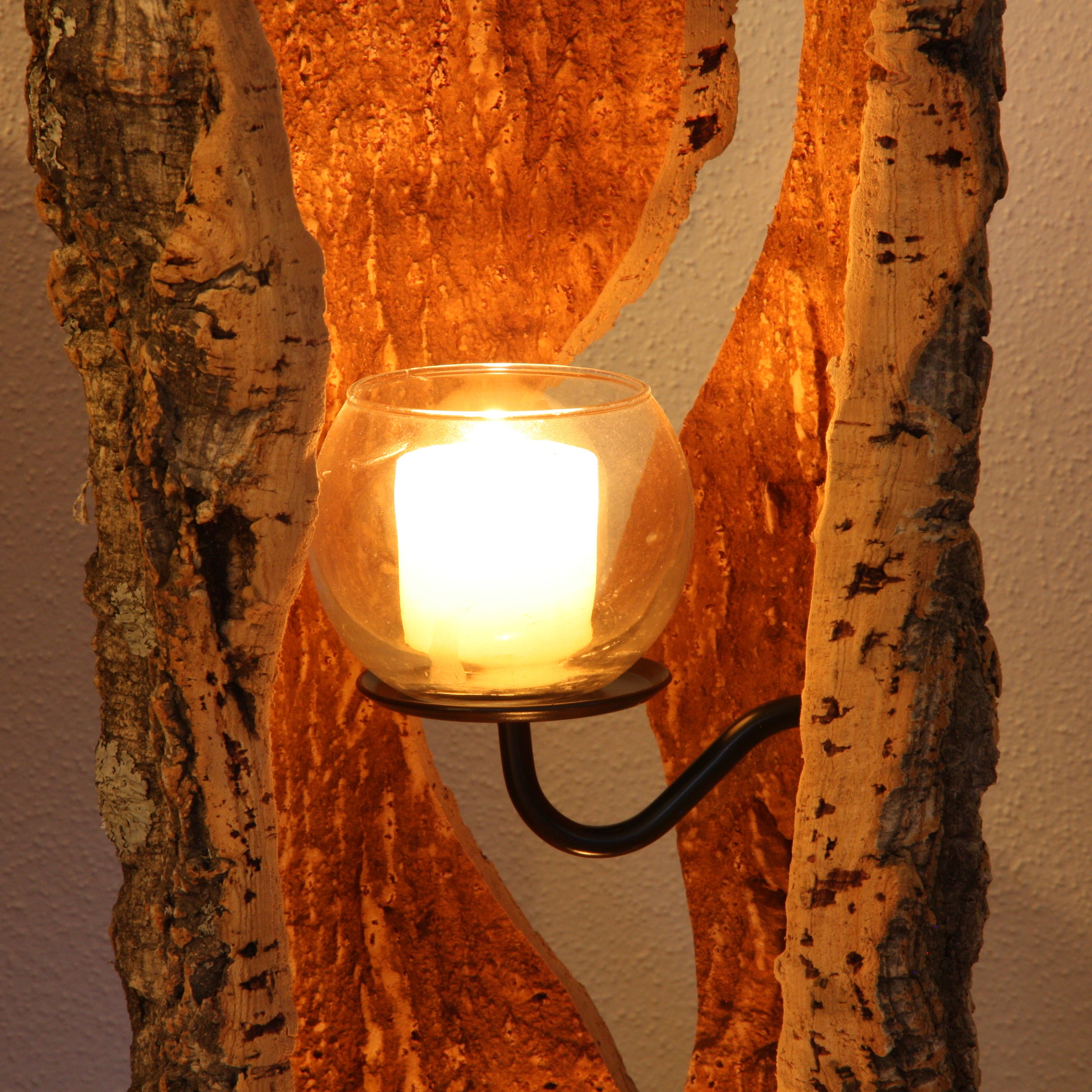 verKORKst Premium Windlicht aus Kork * Teelichthalter Kerzenhalter * rustikale Dekoration * hochwertige Deko Küche Wohnzimmer Terrasse