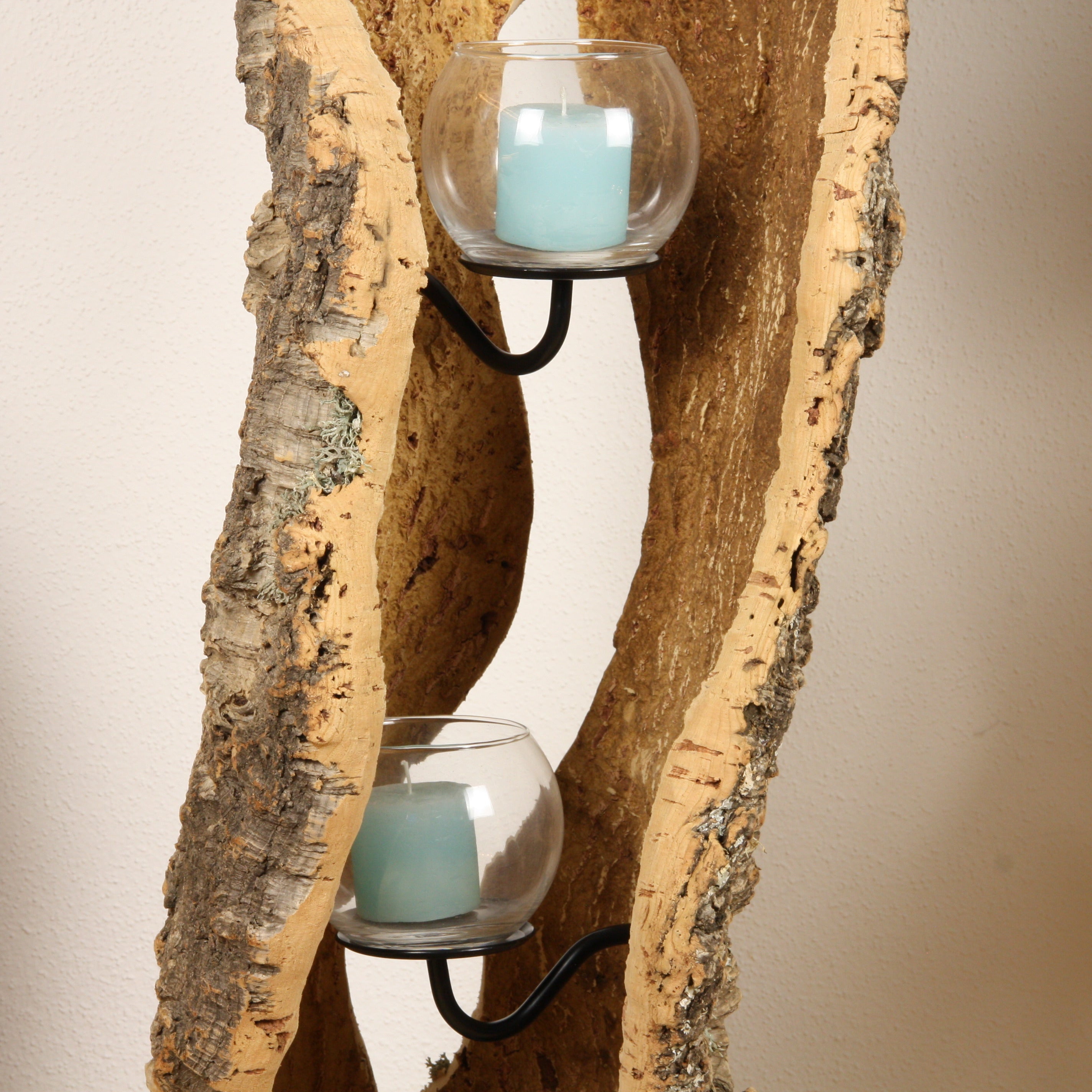 verKORKst Premium Windlicht aus Kork * Teelichthalter Kerzenhalter * rustikale Dekoration * hochwertige Deko Küche Wohnzimmer Terrasse