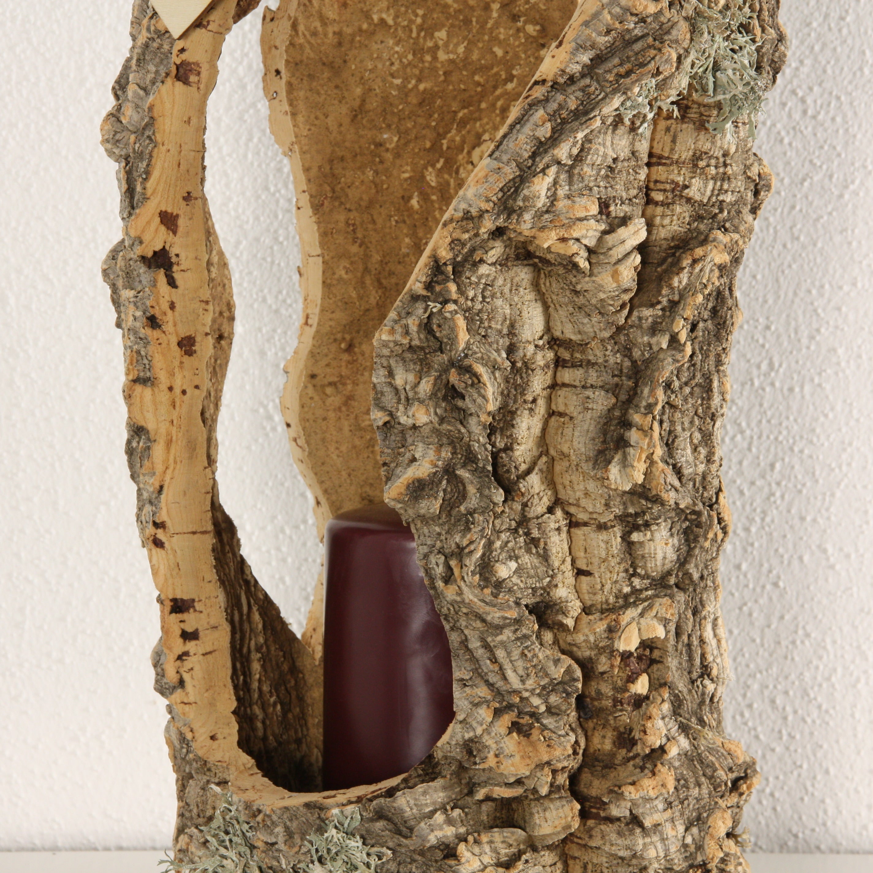 verKORKst Premium Windlicht und Tischlampe aus Korkrinde * Tischleuchte * Teelichthalter Kerzenhalter * rustikale Dekoration * handmade * Unikat