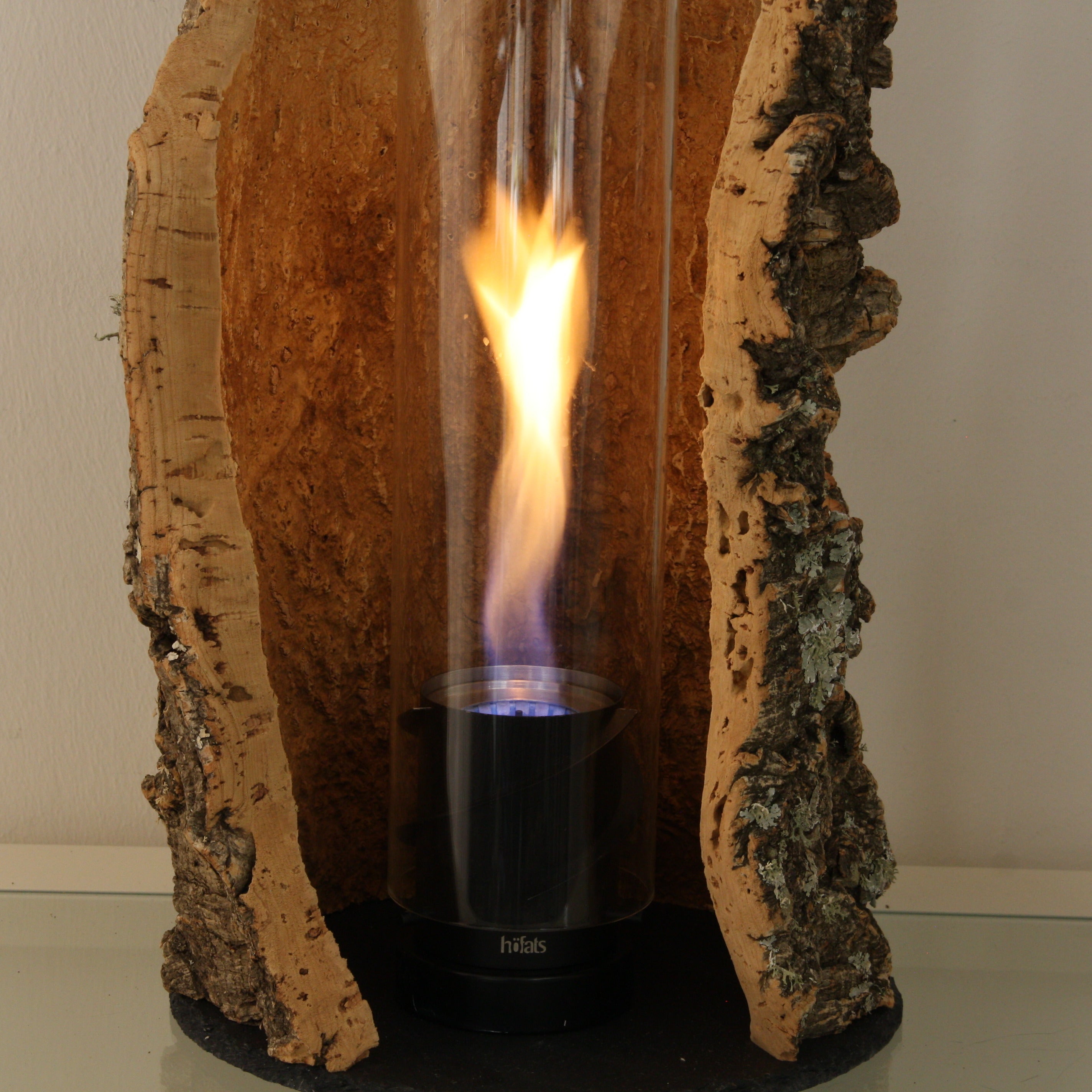 verKORKst Premium Tischfeuer in Korkrinde * Indoor und Outdoor * kein Mindestabstand * Tischfeuer SPIN900 höfats Kempten