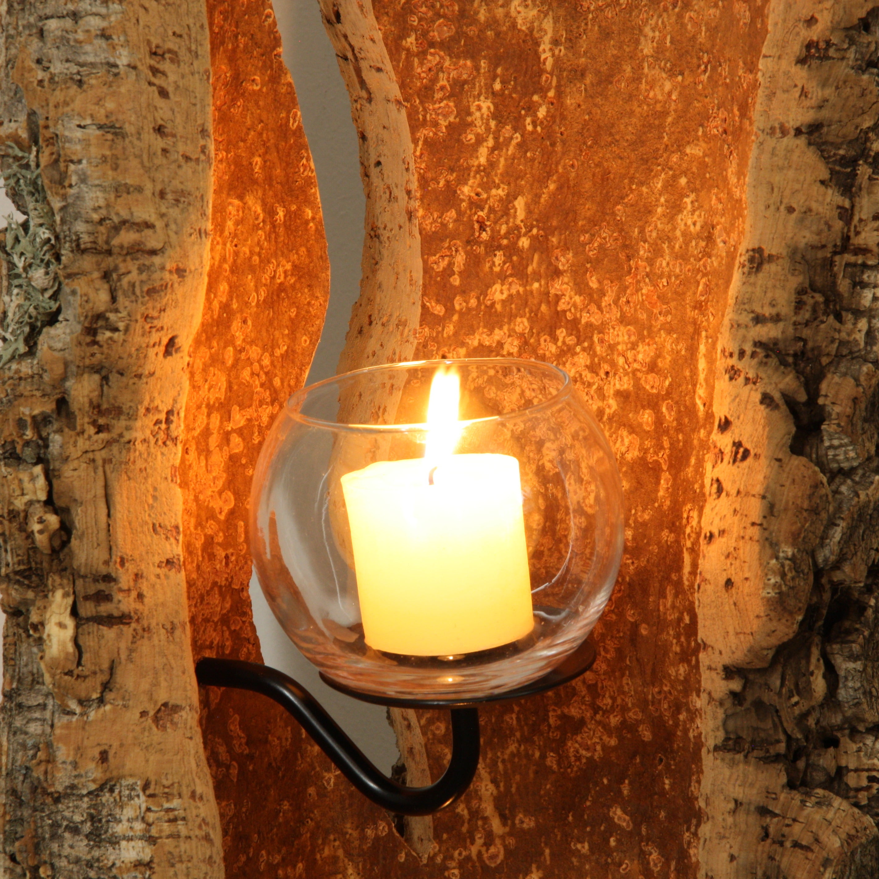 verKORKst Premium Windlicht aus Kork * Teelichthalter Kerzenhalter * rustikale Dekoration * hochwertige Deko Küche Wohnzimmer Terrasse