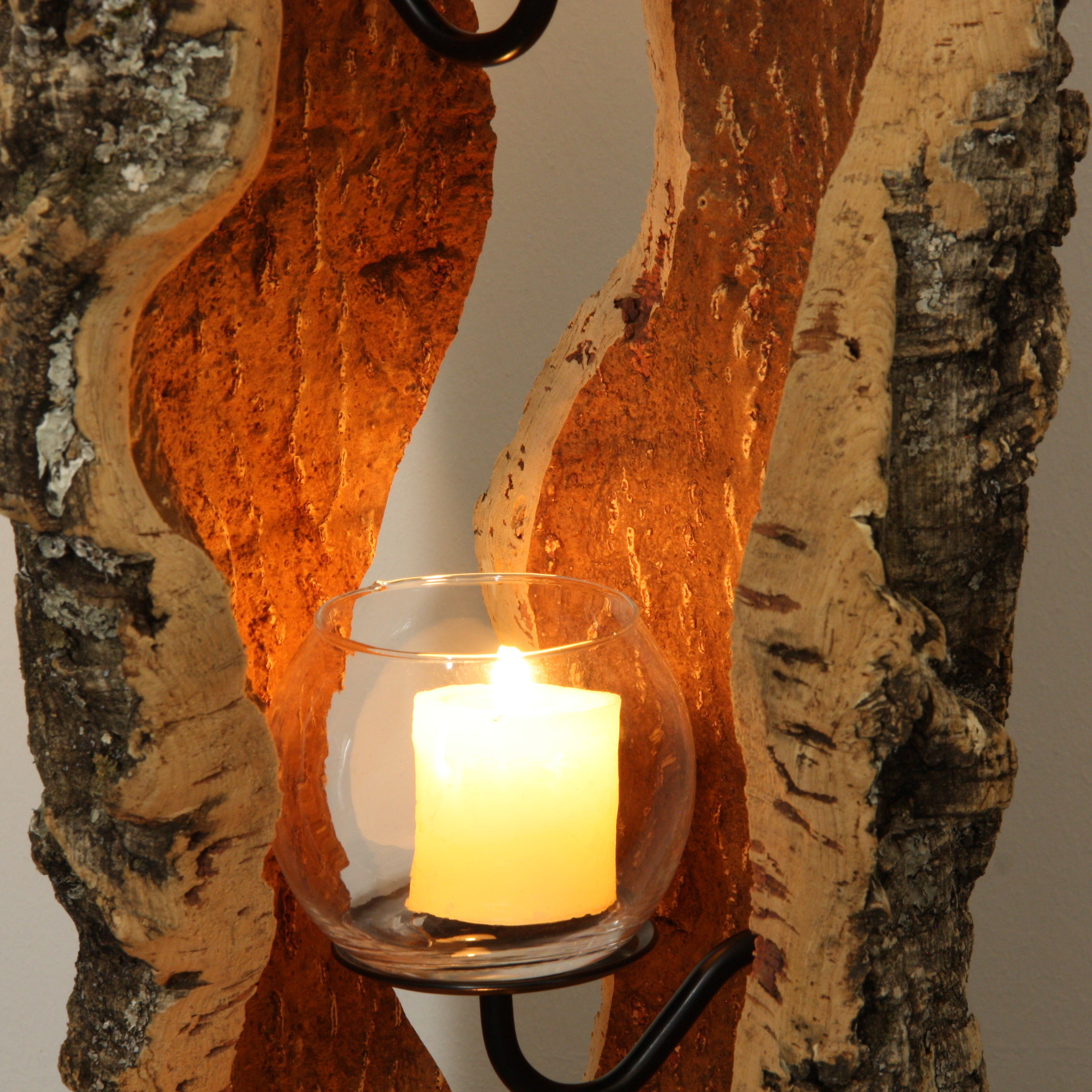 verKORKst Premium Windlicht aus Kork * Teelichthalter Kerzenhalter * rustikale Dekoration * hochwertige Deko Küche Wohnzimmer Terrasse