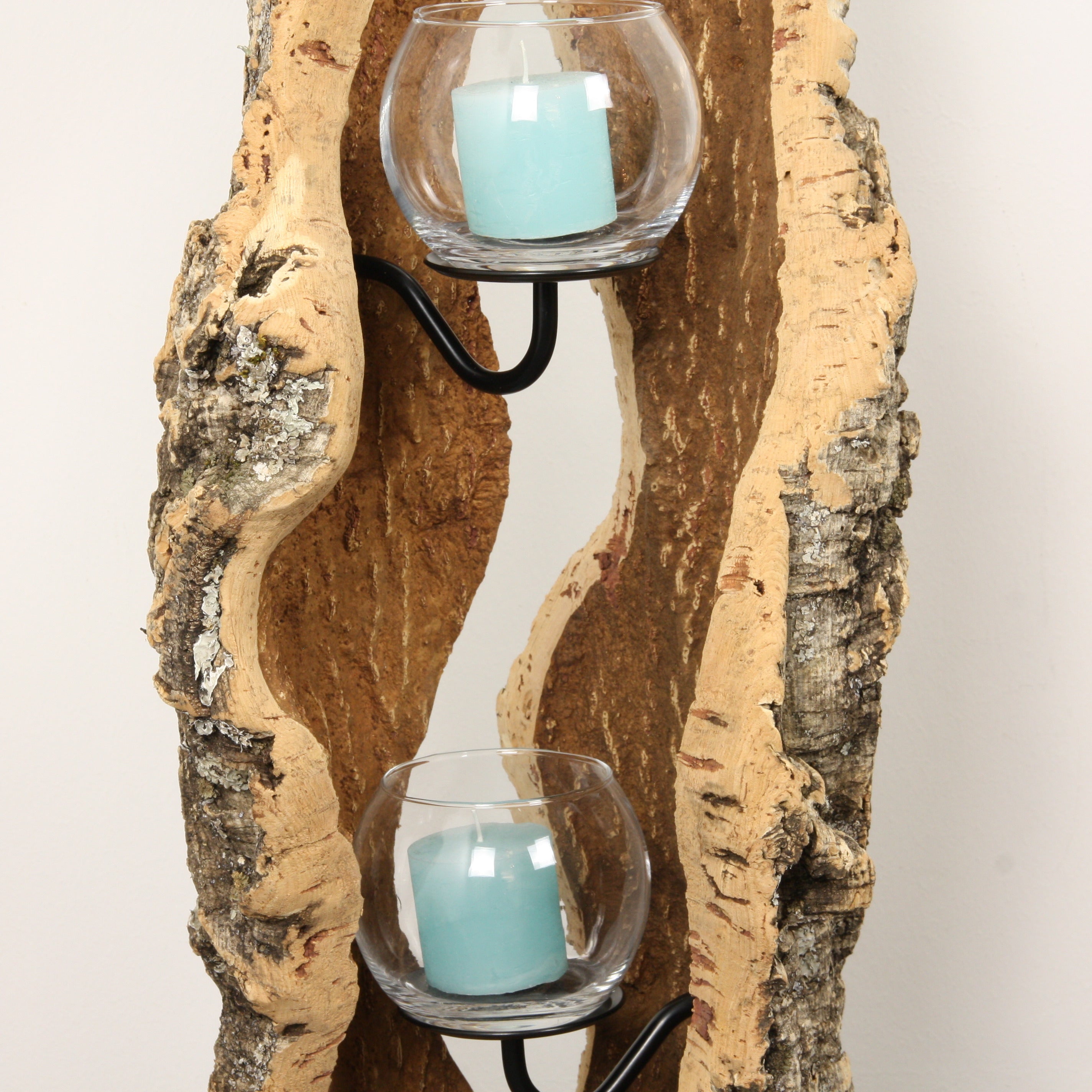 verKORKst Premium Windlicht aus Kork * Teelichthalter Kerzenhalter * rustikale Dekoration * hochwertige Deko Küche Wohnzimmer Terrasse