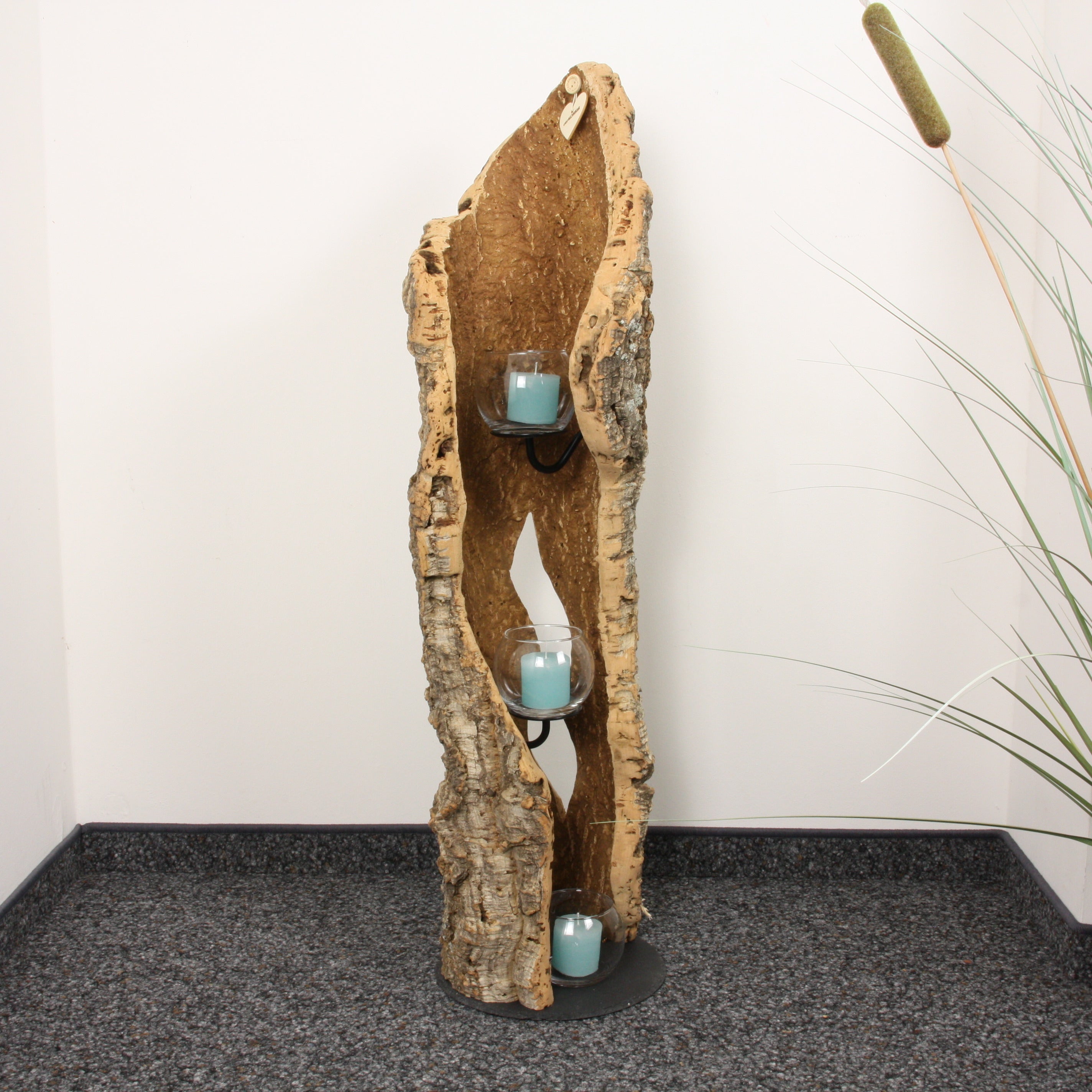 verKORKst Premium Windlicht aus Kork * Teelichthalter Kerzenhalter * rustikale Dekoration * hochwertige Deko Küche Wohnzimmer Terrasse