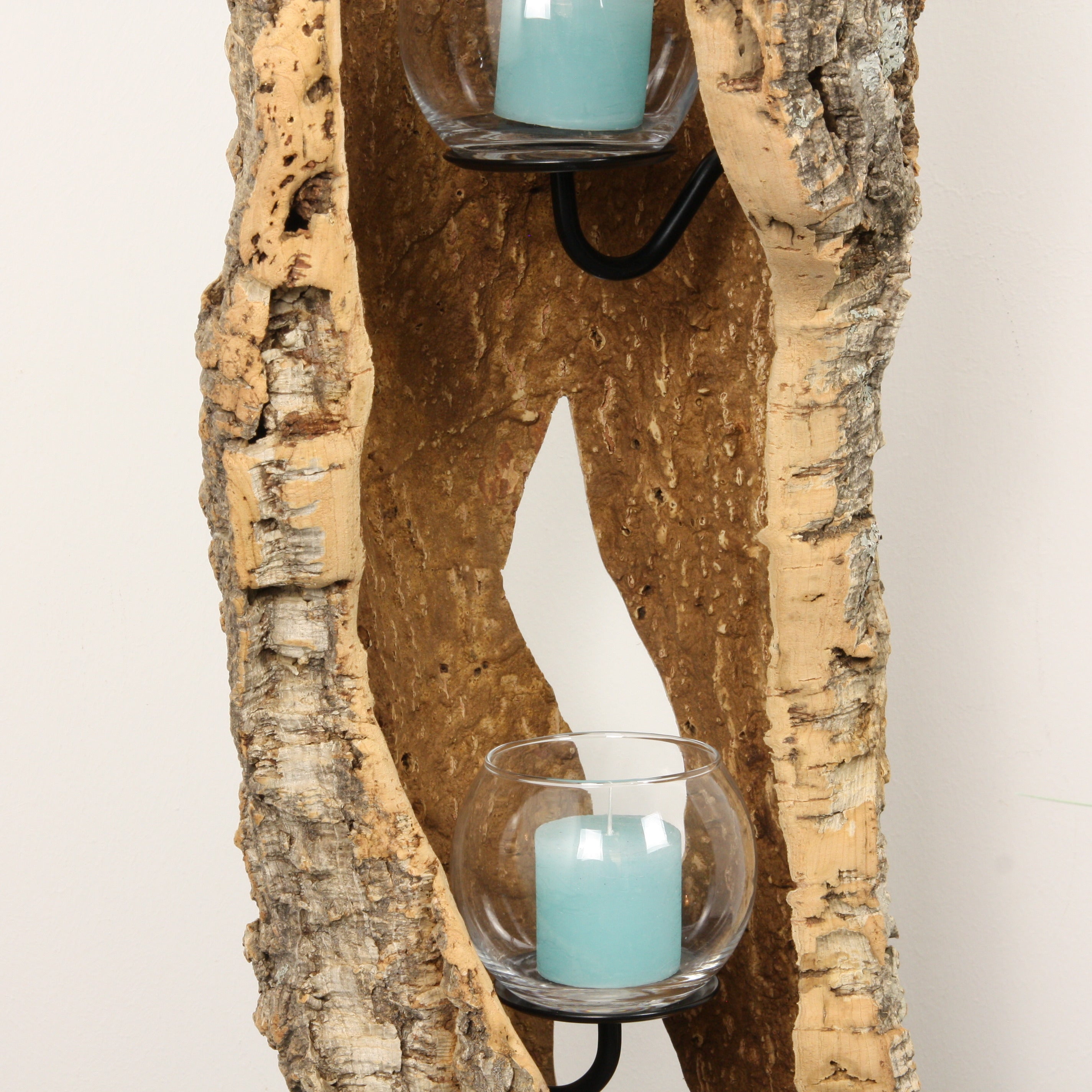 verKORKst Premium Windlicht aus Kork * Teelichthalter Kerzenhalter * rustikale Dekoration * hochwertige Deko Küche Wohnzimmer Terrasse