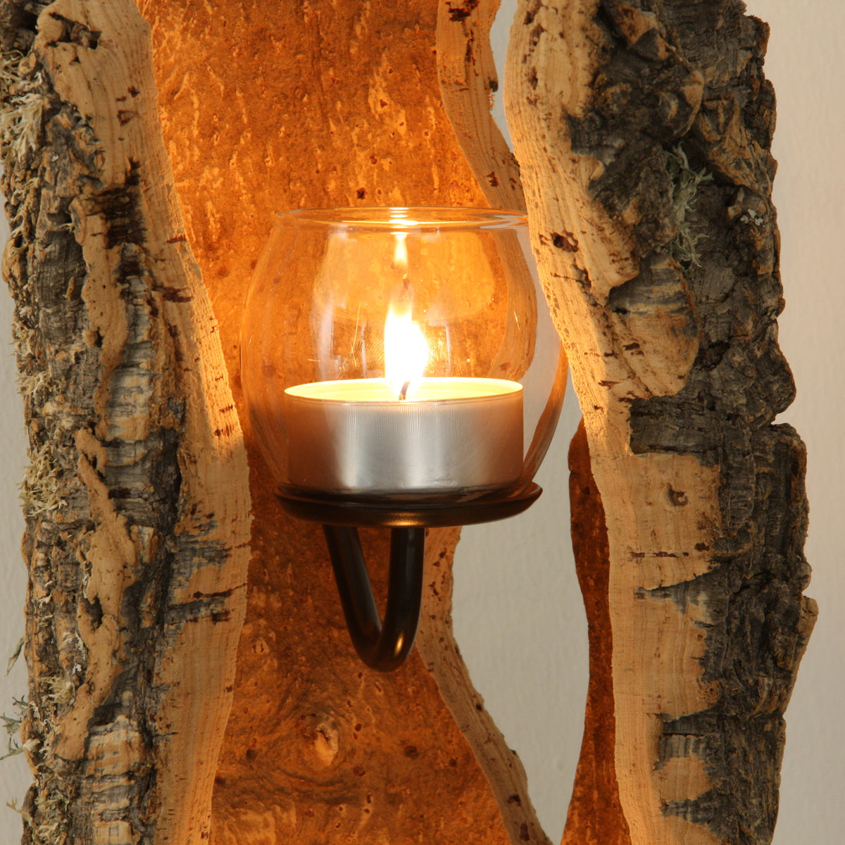 verKORKst premium lantern made of cork * tea light holder candle holder * rustic decoration * high-quality decoration kitchen living room terrace