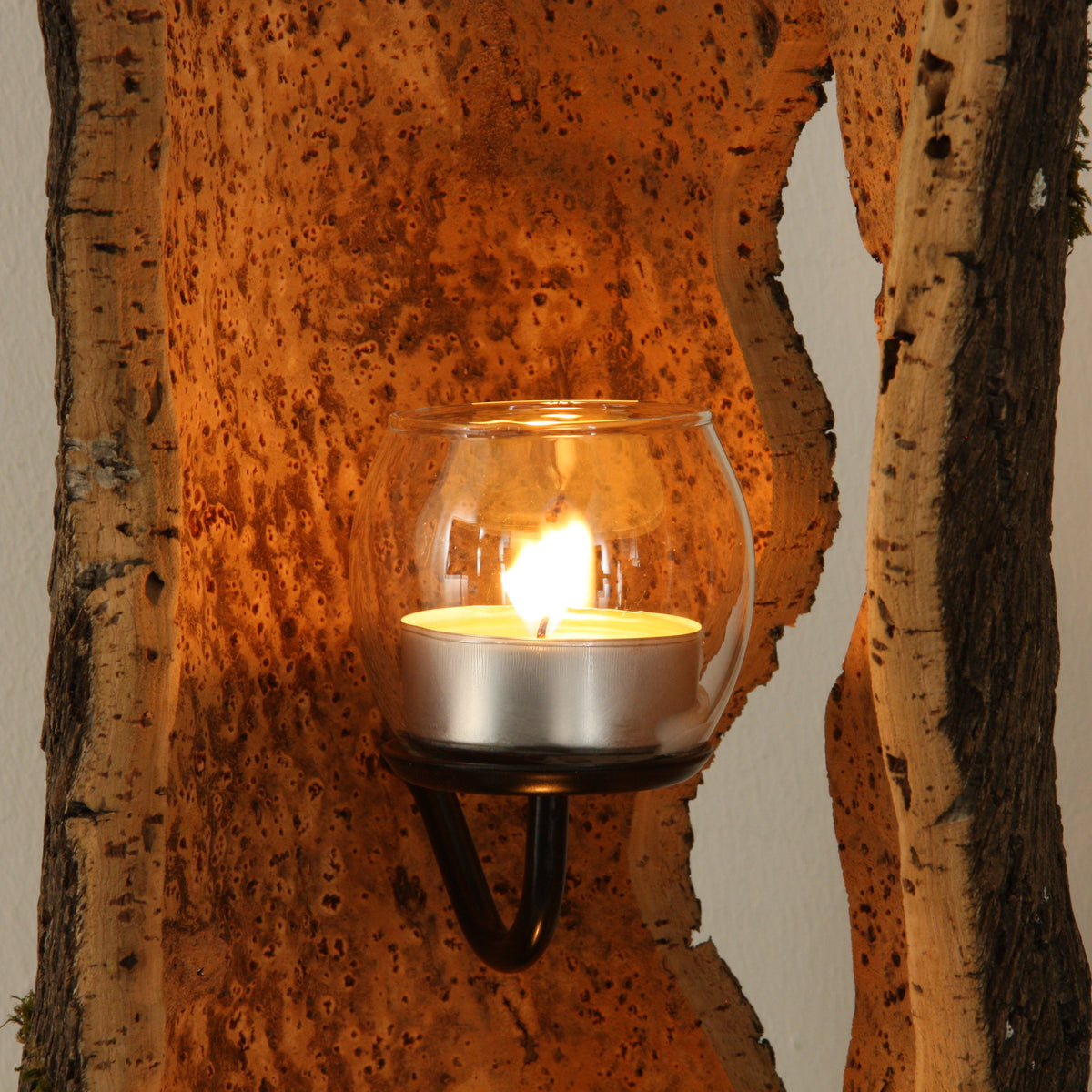 verKORKst Premium Windlicht aus Kork * Teelichthalter Kerzenhalter * rustikale Dekoration * hochwertige Deko Küche Wohnzimmer Terrasse