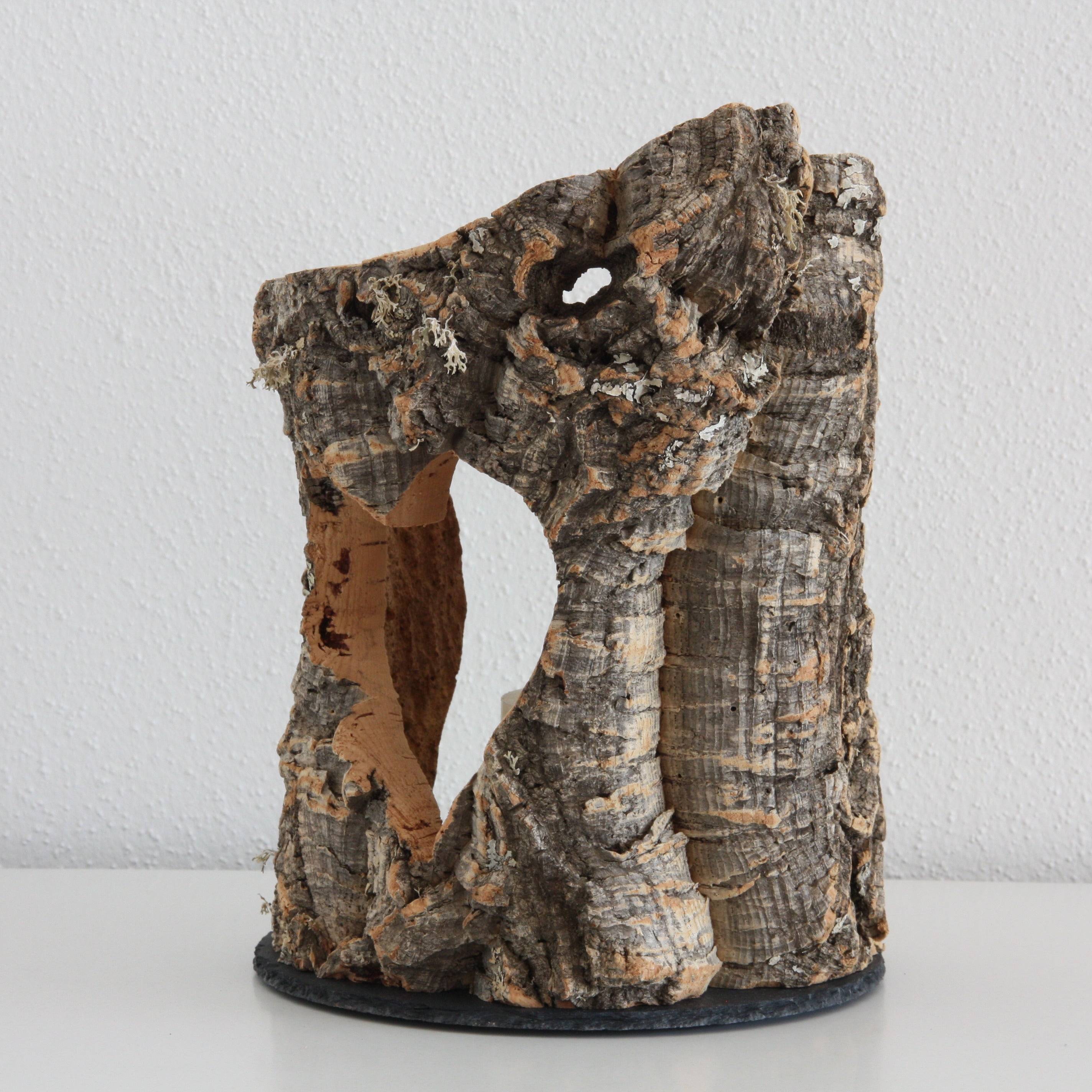 VERKORKst premium lantern with heart cutout made of cork * tea light holder candle holder * rustic decoration * presentation candles
