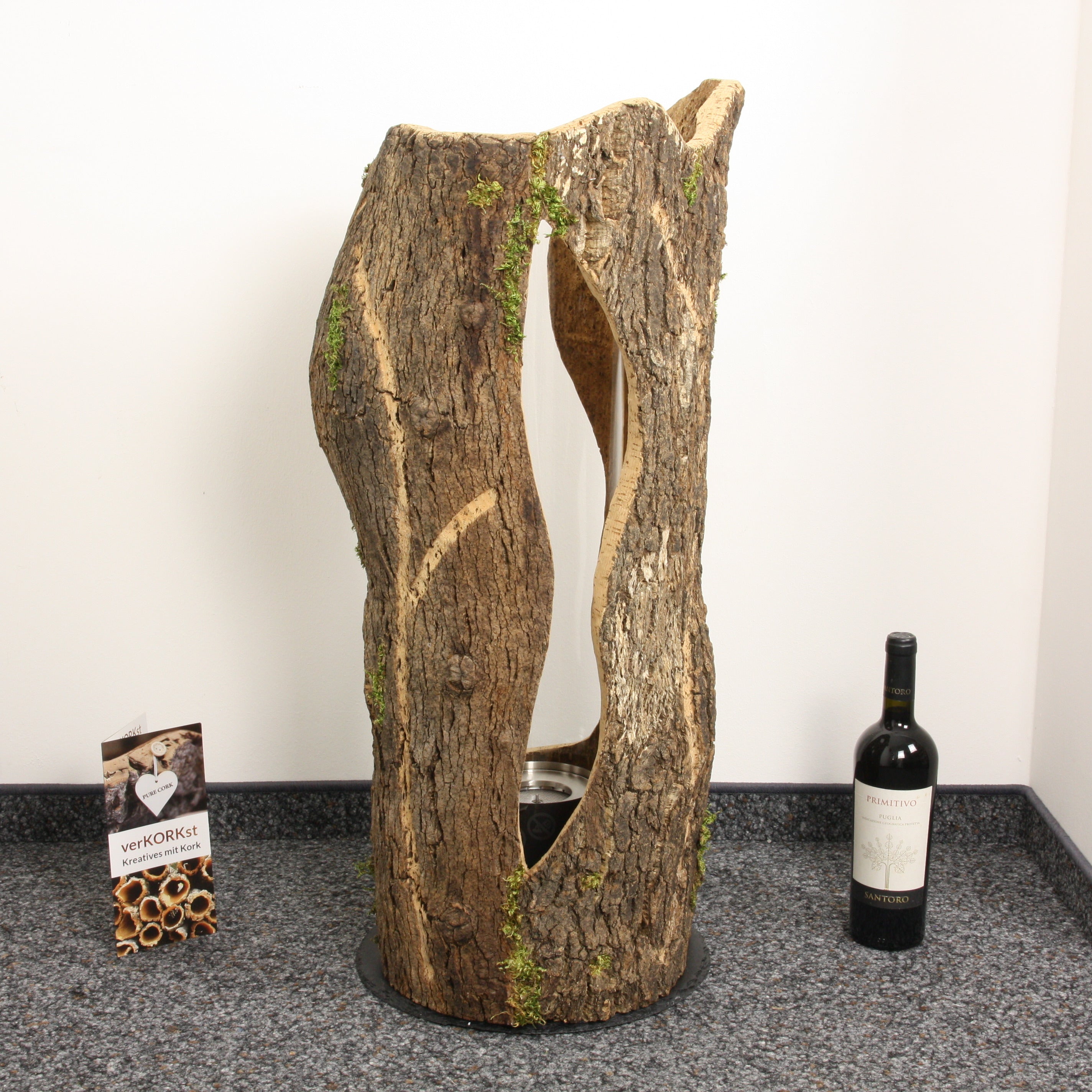 verKORKst Premium Table Fire in Cork Bark * various models and sizes * Indoor and Outdoor * no minimum distance * Table Fire SPIN900/SPIN1200 höfats Kempten