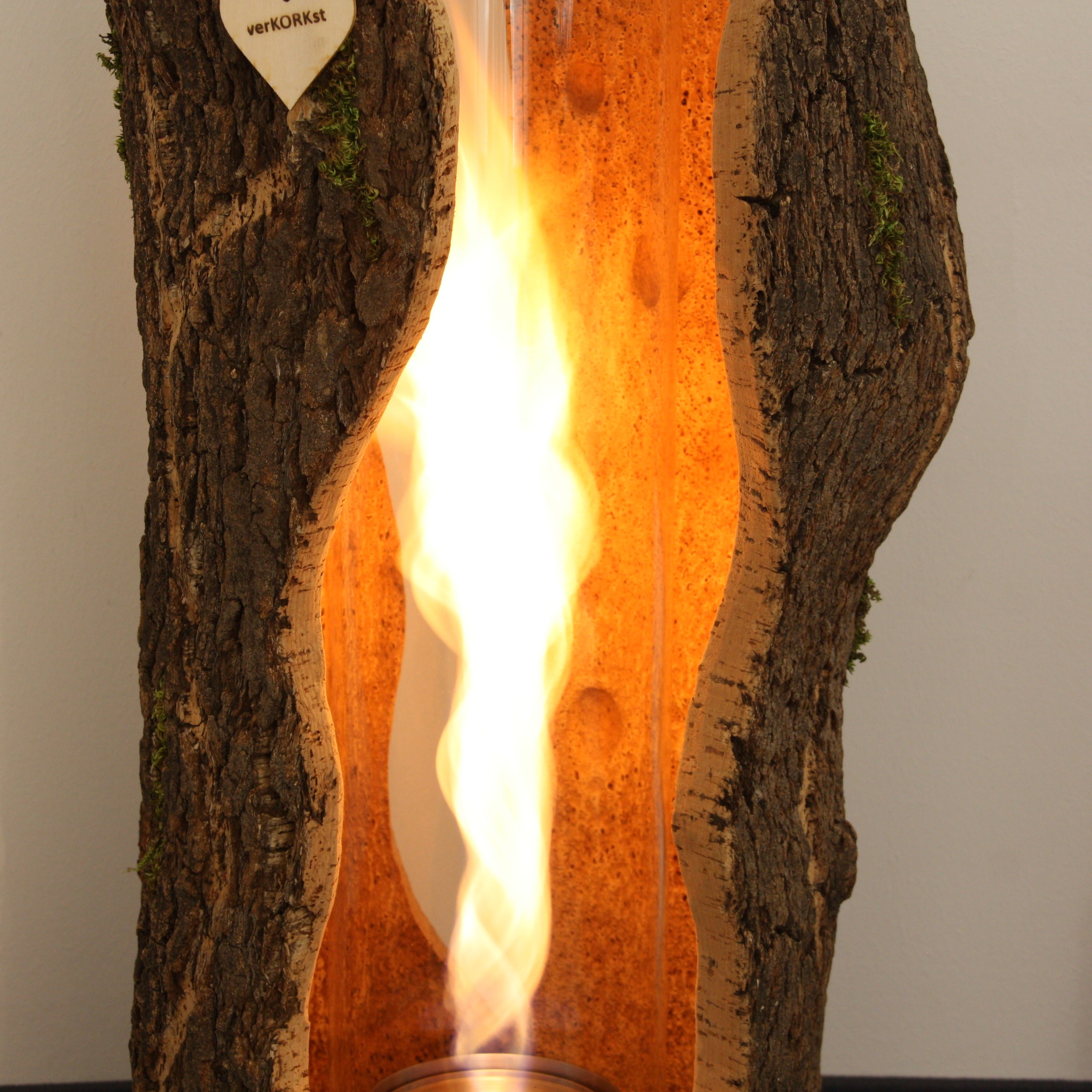 verKORKst Premium Table Fire in Cork Bark * various models and sizes * Indoor and Outdoor * no minimum distance * Table Fire SPIN900/SPIN1200 höfats Kempten
