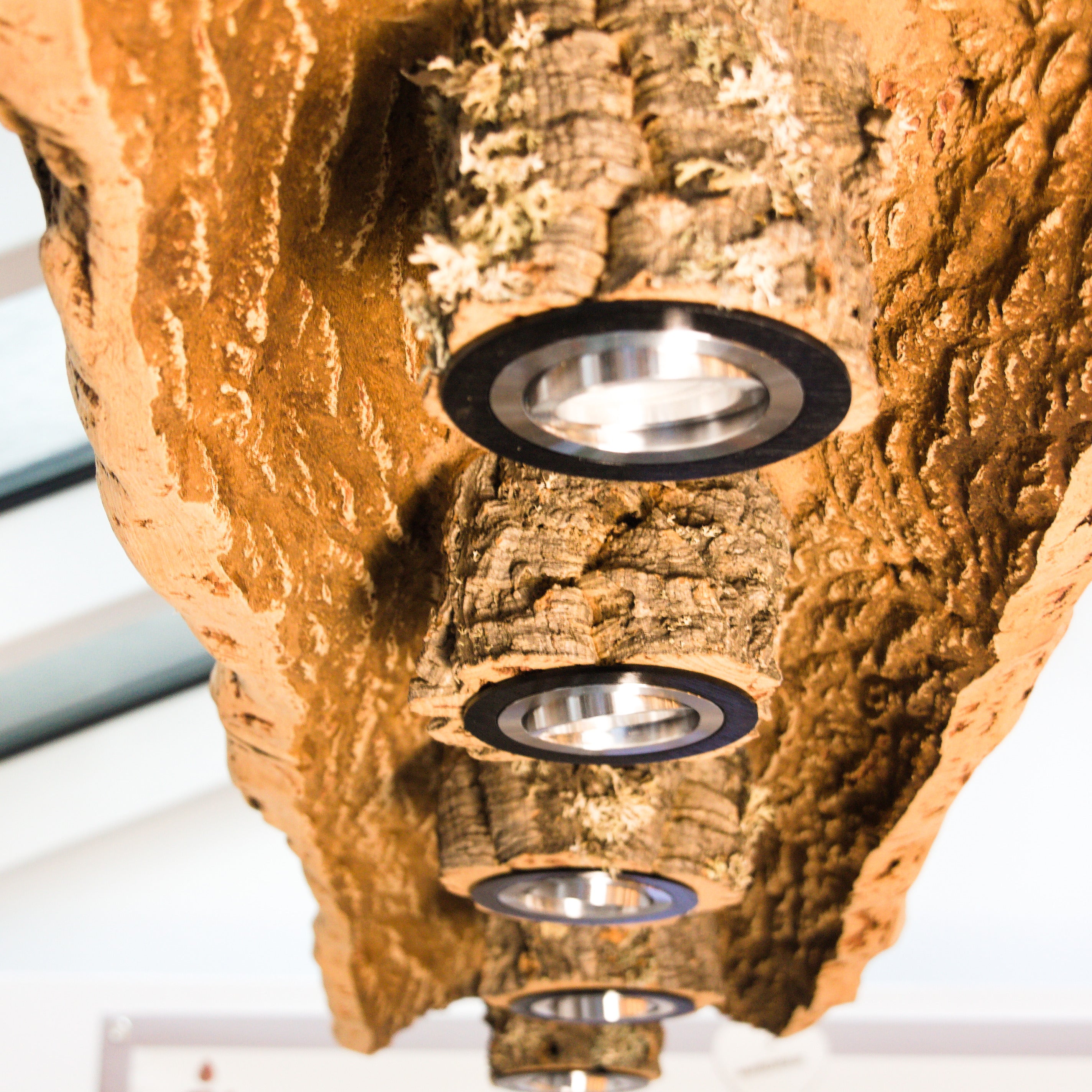 VERKORKst premium hanging lamp made of cork bark * rustic ceiling light * exclusive vintage hanging lamp in country style * dining room dining table