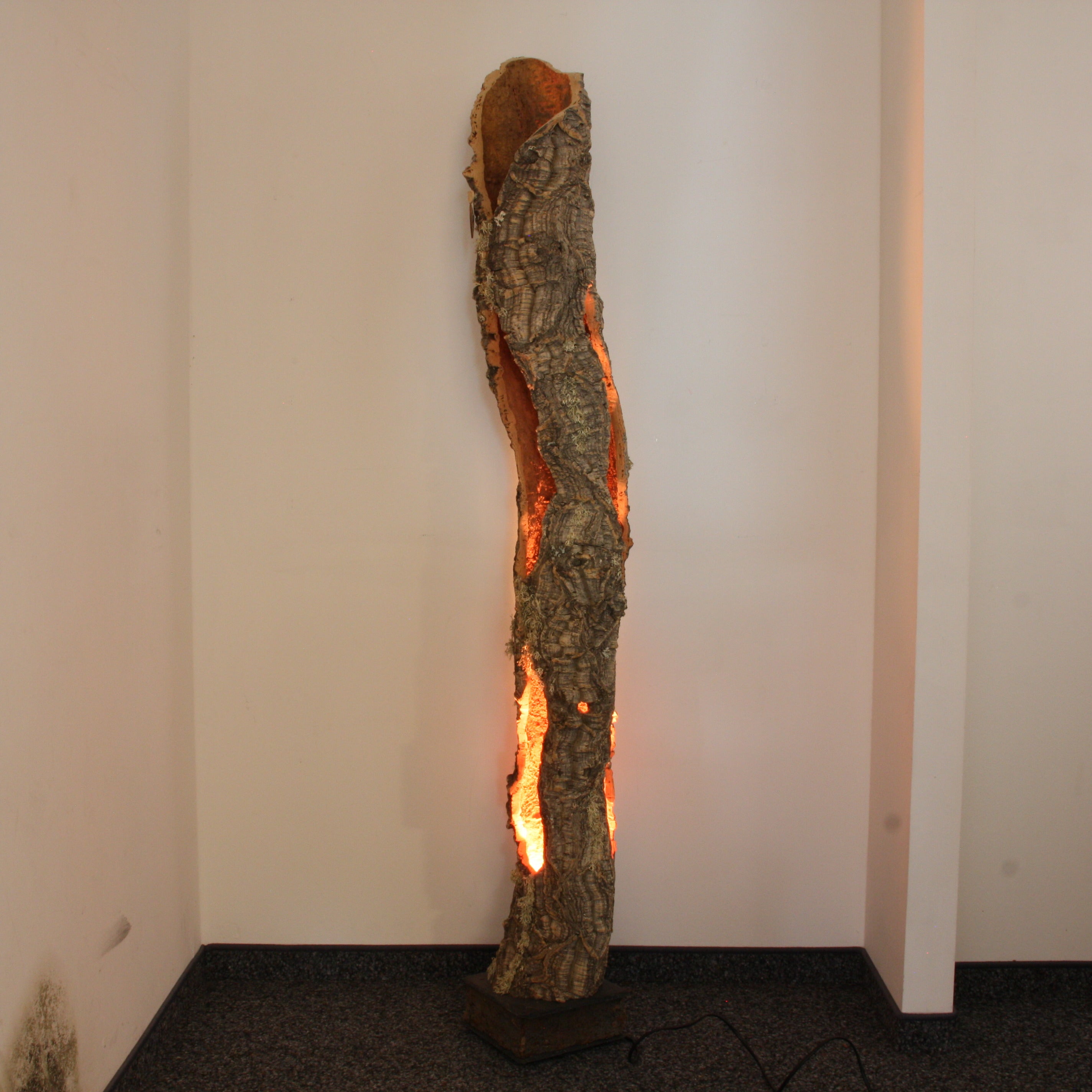 verKORKst Premium Stehlampe aus Kork * hochwertige Holz Wohnzimmerlampe * Vintage Stand LED-Leuchte * handgefertigt in Deutschland
