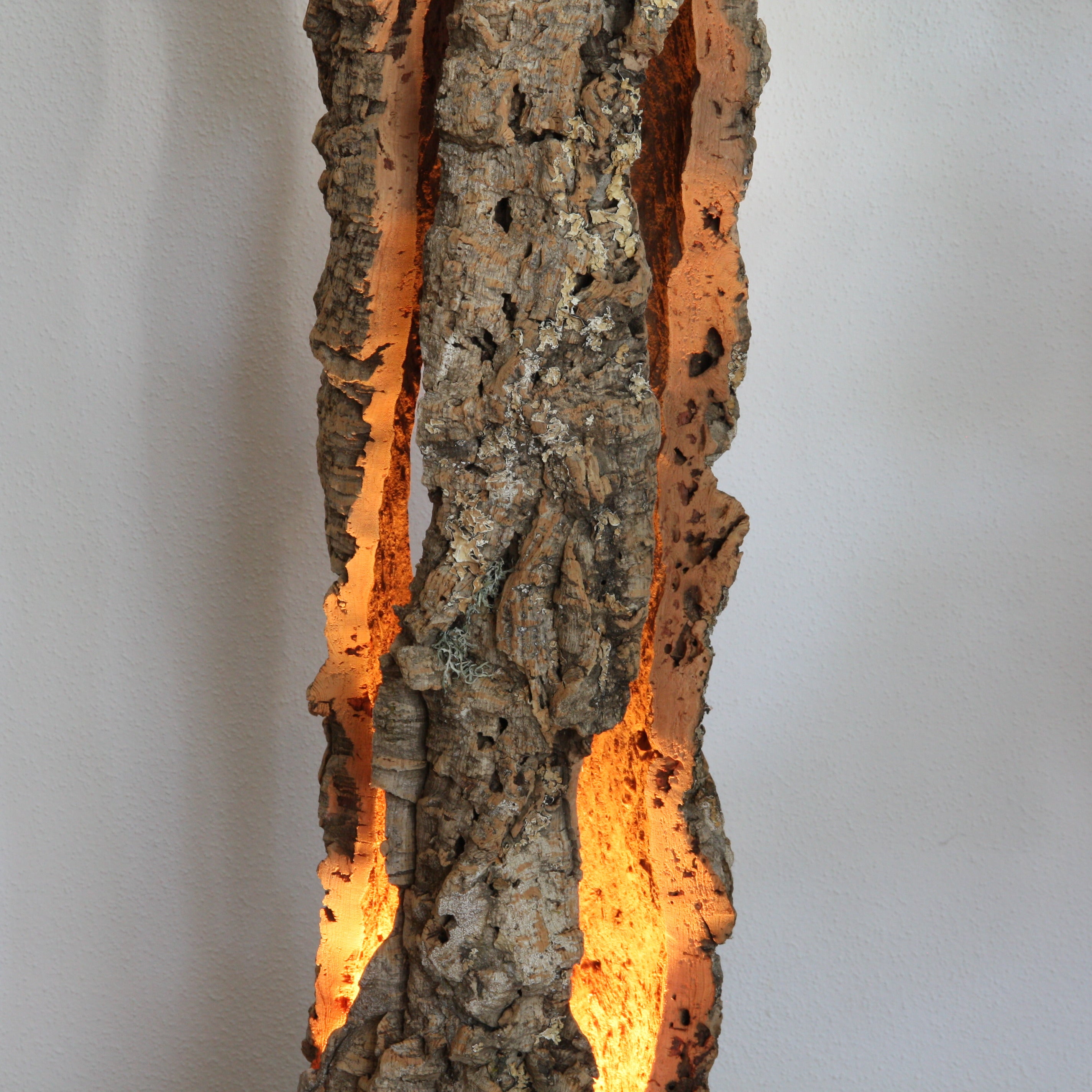 verKORKst Premium Stehlampe aus Kork * hochwertige Holz Wohnzimmerlampe * Vintage Stand LED-Leuchte * handgefertigt in Deutschland