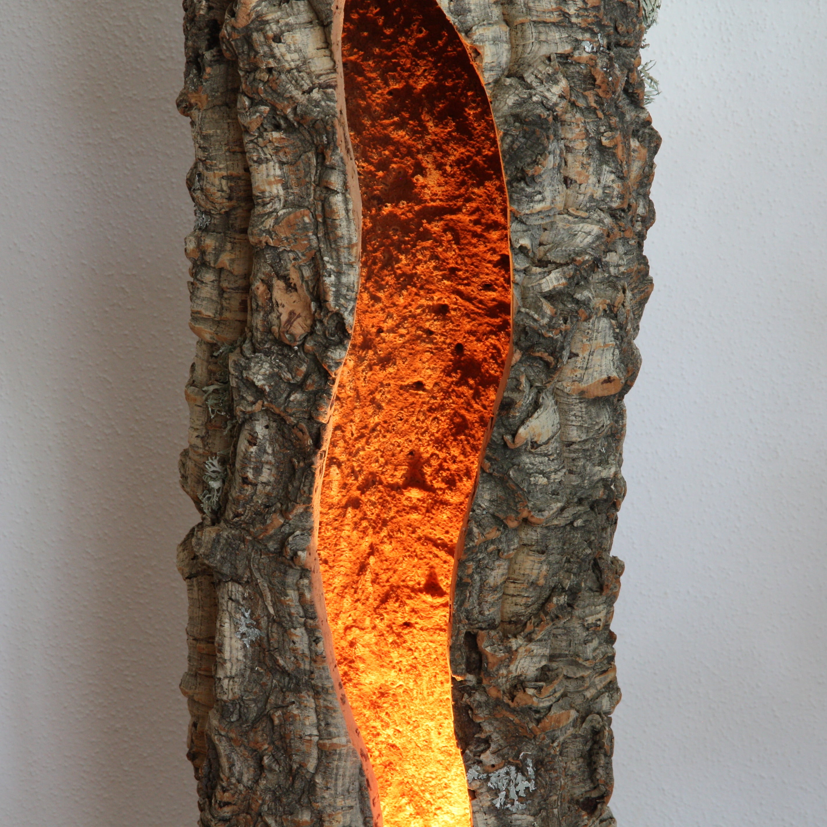 verKORKst Premium Stehlampe aus Kork * hochwertige Holz Wohnzimmerlampe * Vintage Stand LED-Leuchte * handgefertigt in Deutschland