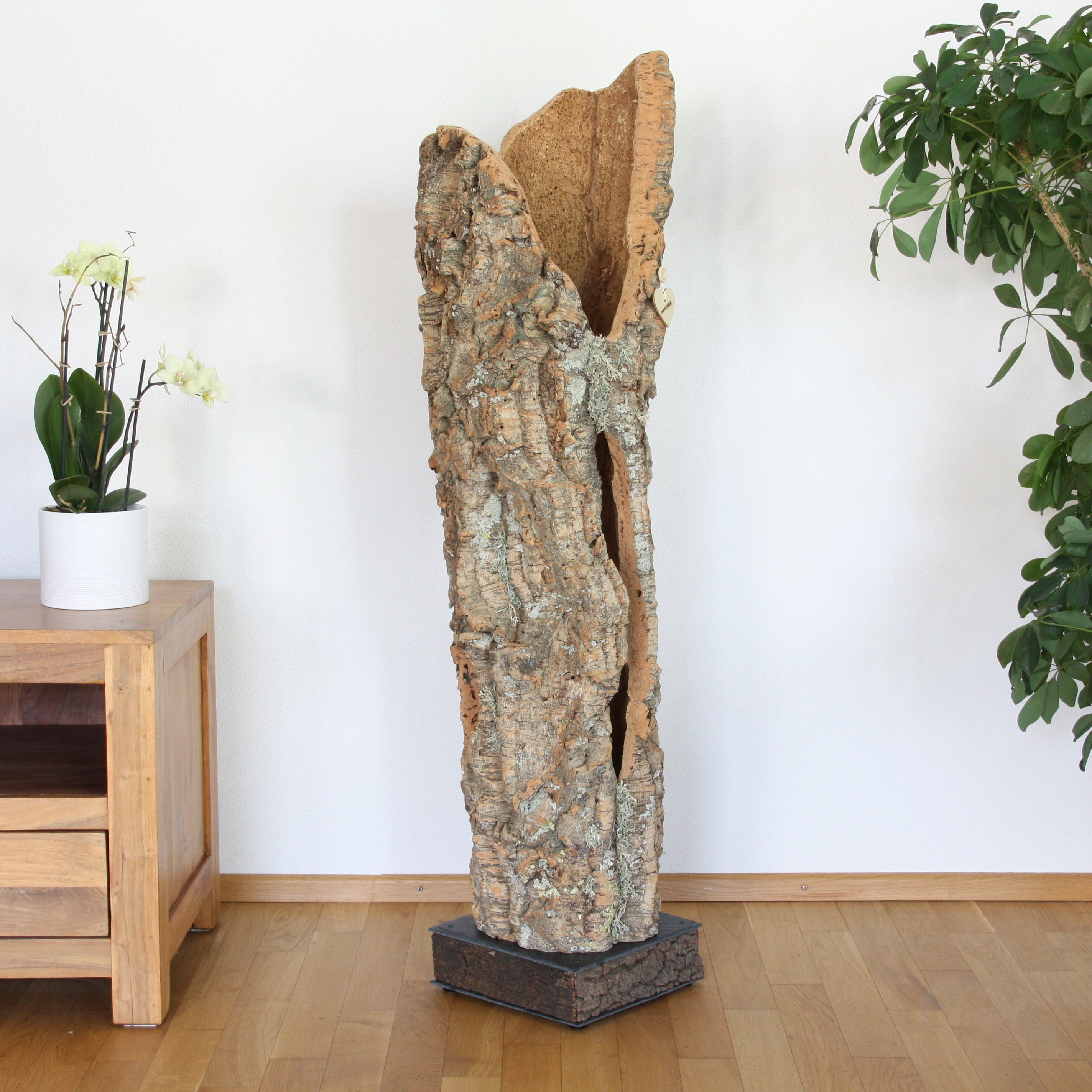 verKORKst Premium Stehlampe aus Kork * hochwertige Holz Wohnzimmerlampe * Vintage Stand LED-Leuchte * handgefertigt in Deutschland