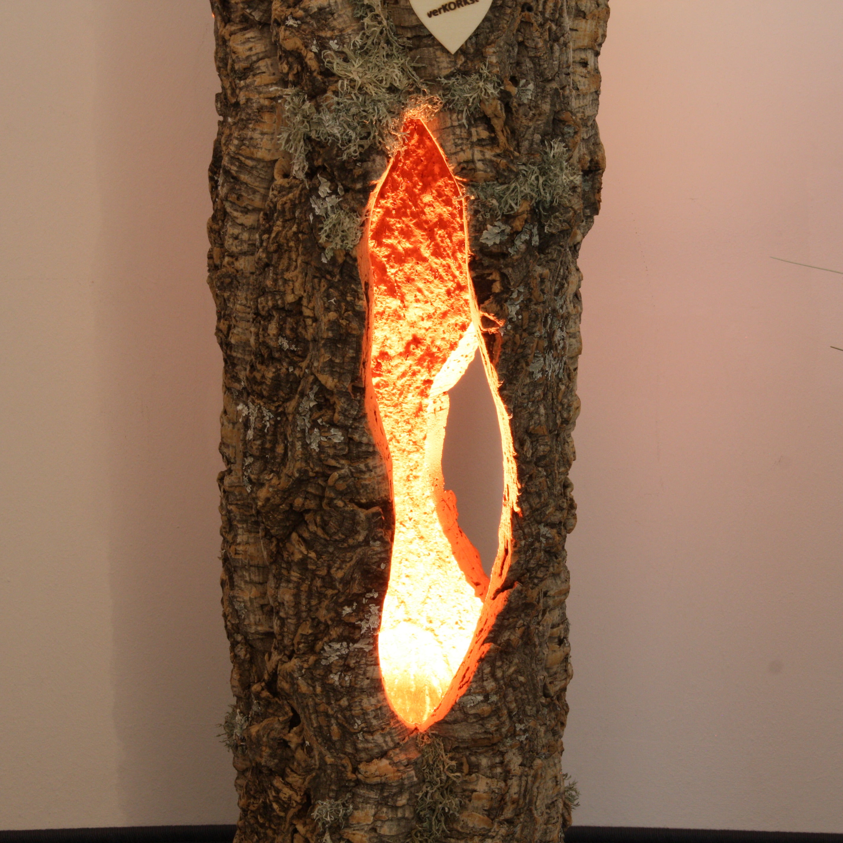 verKORKst Premium Stehlampe aus Kork * hochwertige Holz Wohnzimmerlampe * Vintage Stand LED-Leuchte * handgefertigt in Deutschland