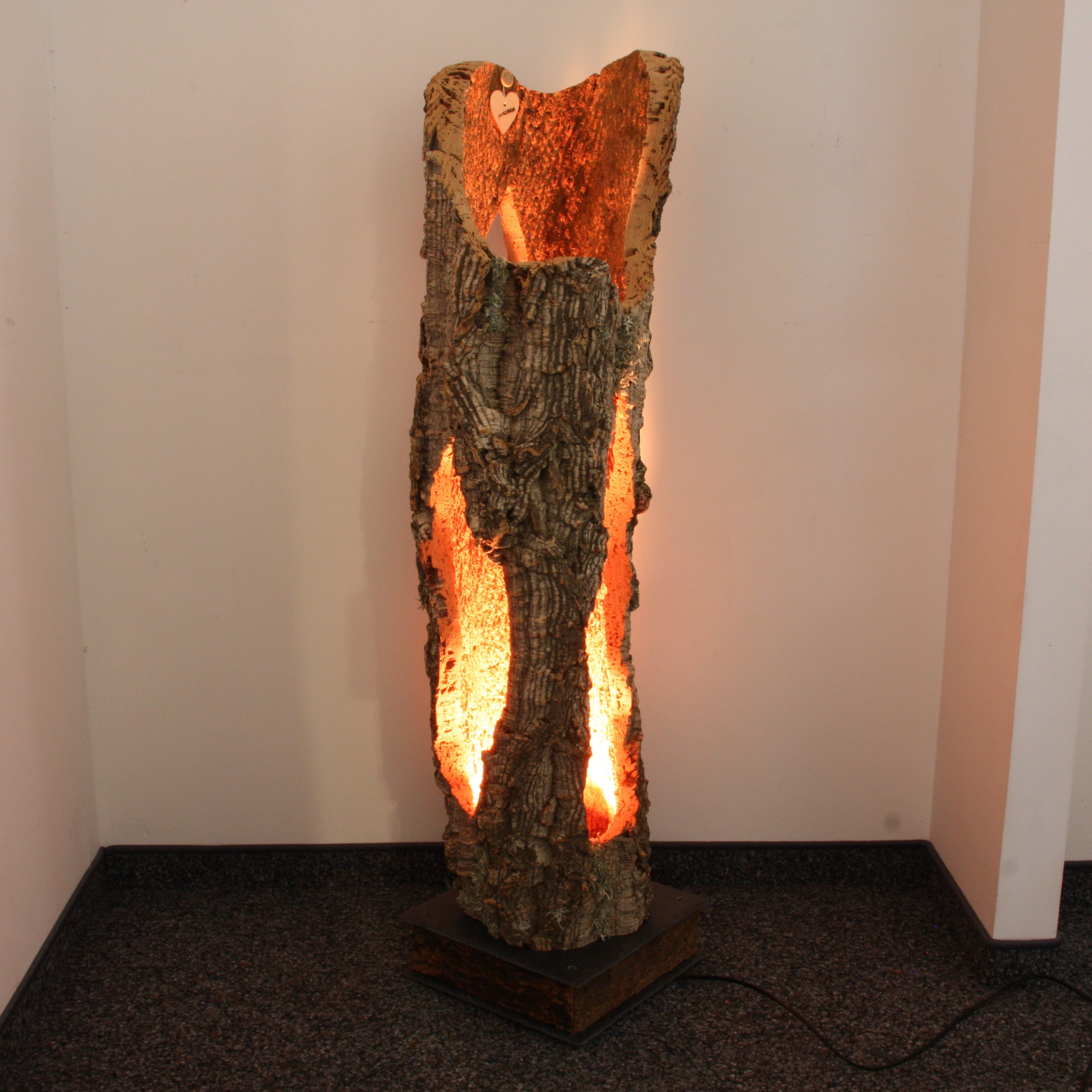 verKORKst premium floor lamp made of cork * high-quality wooden living room lamp * vintage stand LED light * handmade in Germany