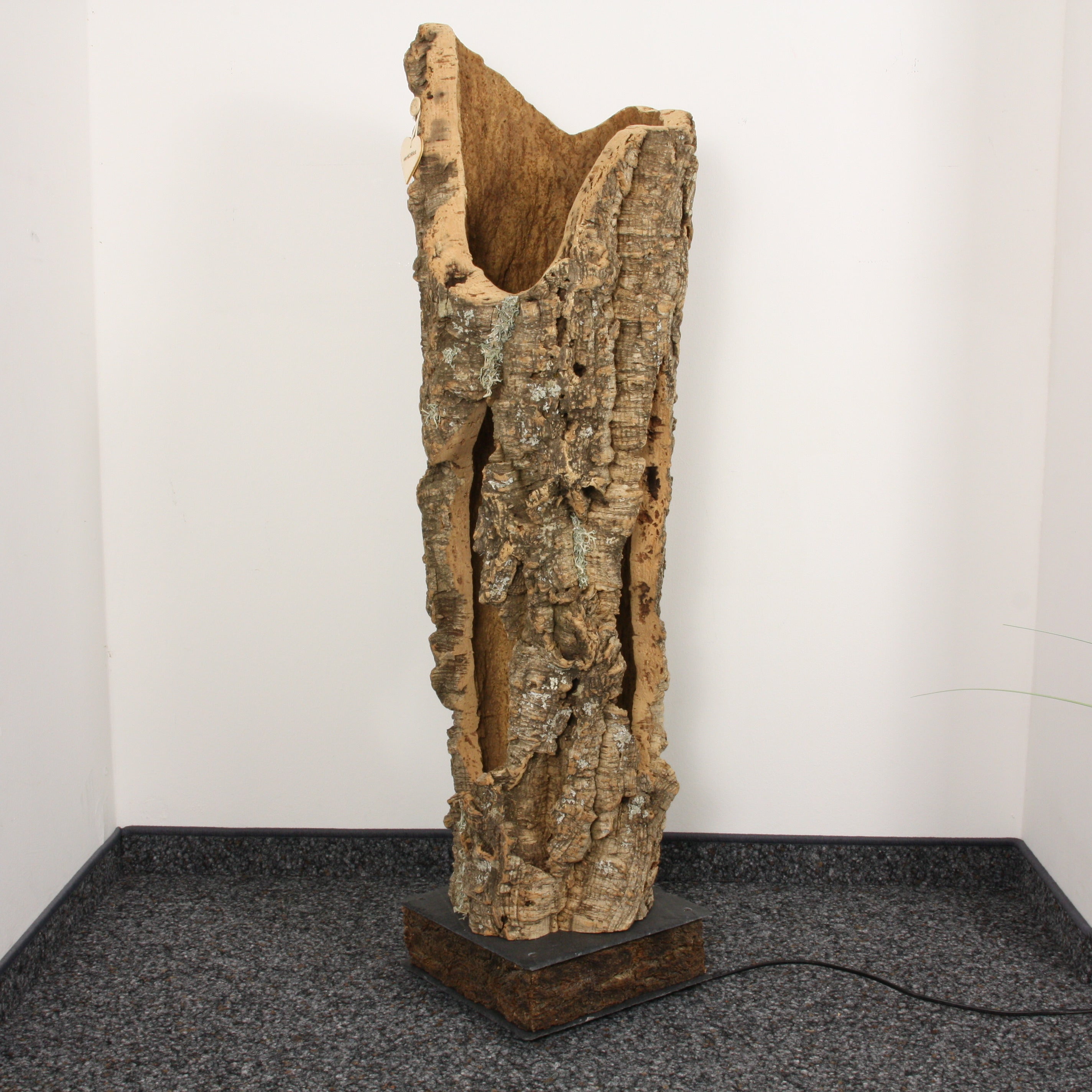 verKORKst Premium Stehlampe aus Kork * hochwertige Holz Wohnzimmerlampe * Vintage Stand LED-Leuchte * handgefertigt in Deutschland