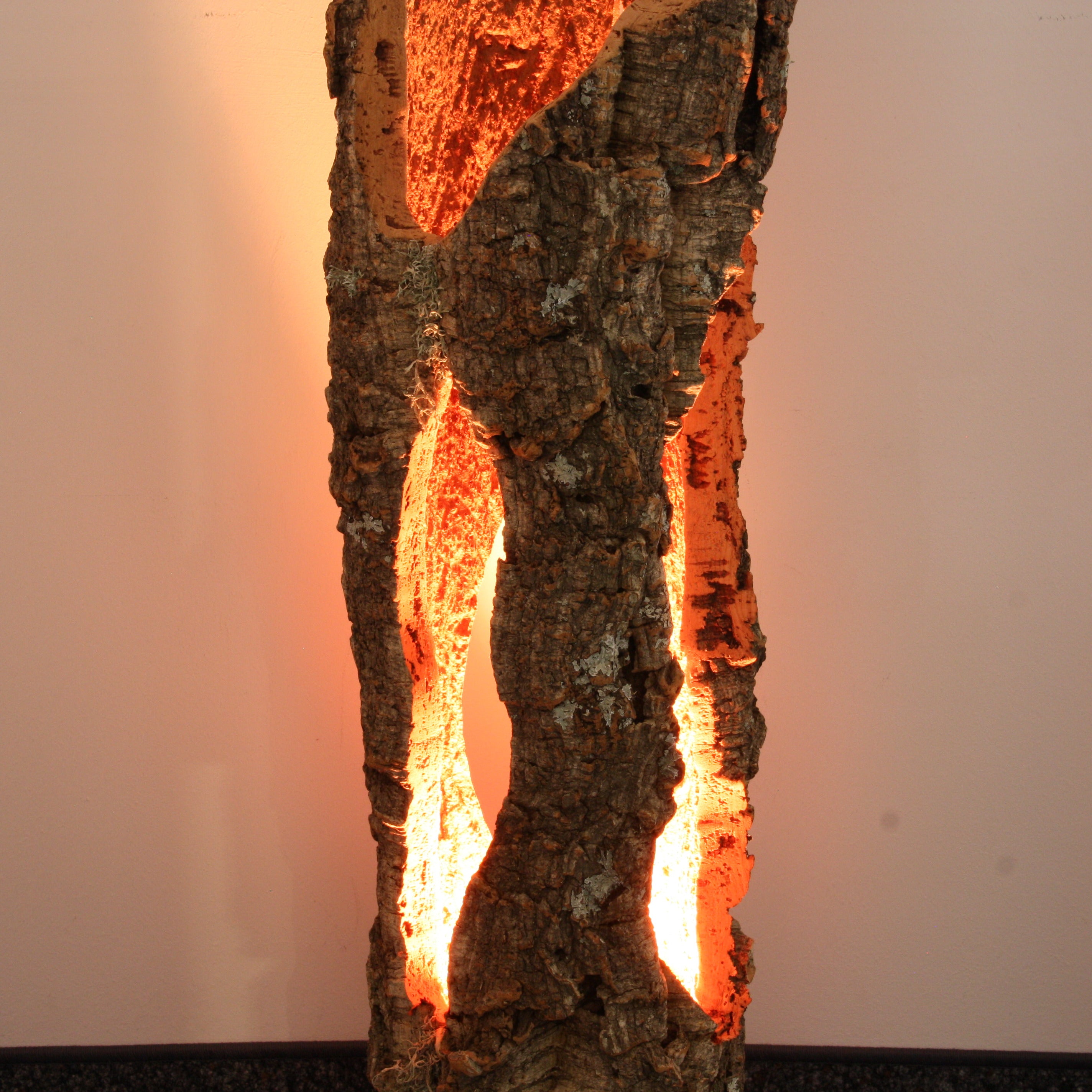 verKORKst Premium Stehlampe aus Kork * hochwertige Holz Wohnzimmerlampe * Vintage Stand LED-Leuchte * handgefertigt in Deutschland