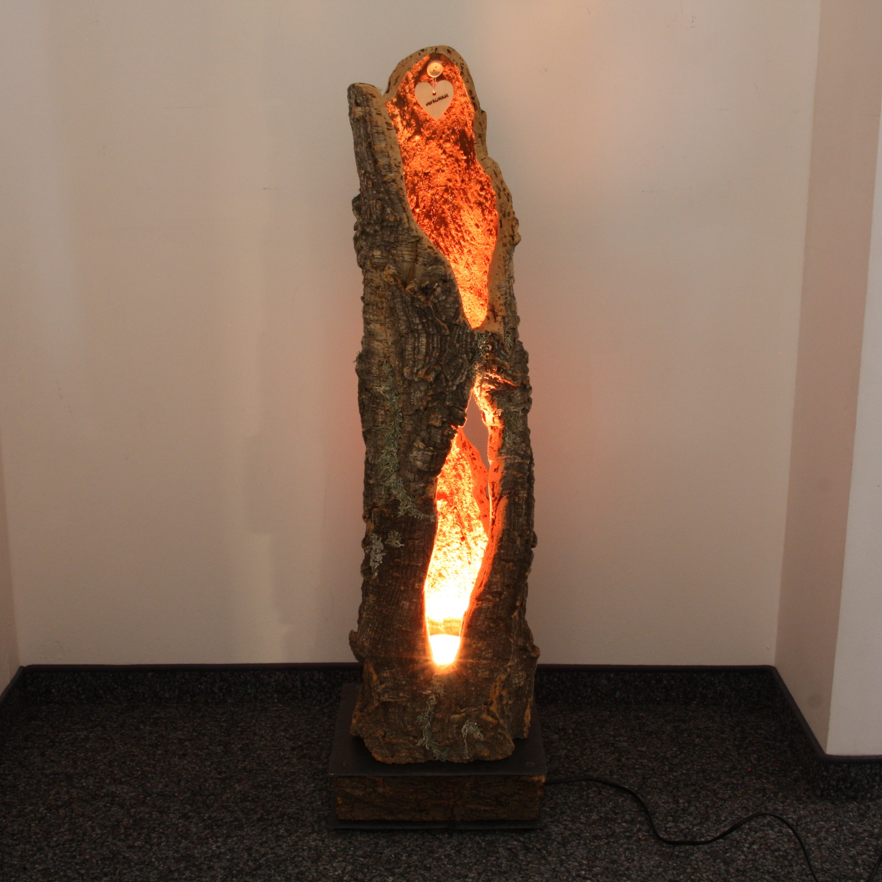 verKORKst premium floor lamp made of cork * high-quality wooden living room lamp * vintage stand LED light * handmade in Germany