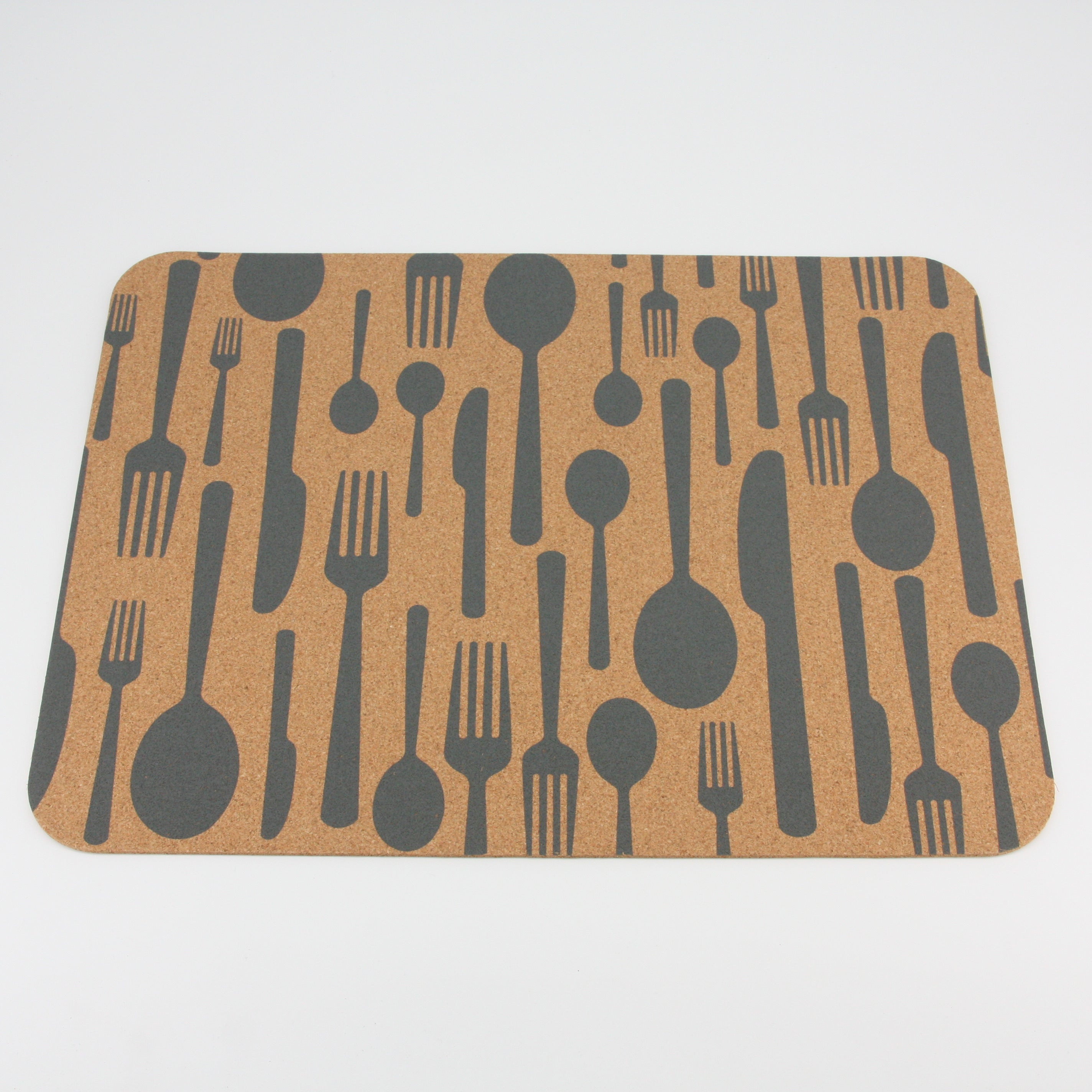 verKORKst Premium Kork Tischsets * Design Besteck * Set 4 Stück * Premium Qualität * hitzebeständig * abwaschbar * antiseptisch * made in Portugal