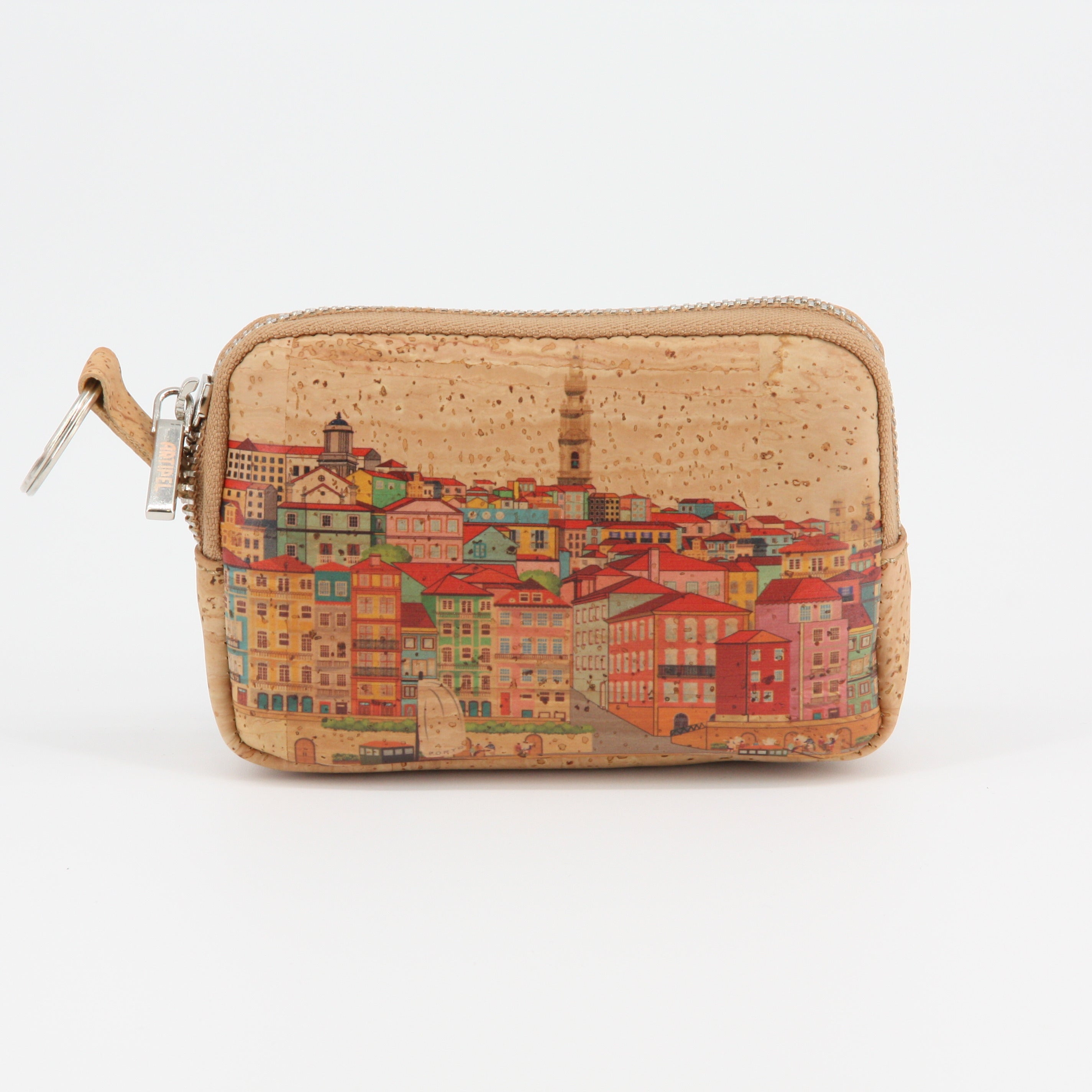 Cork mini coin purse * various designs * vegan * high-quality zipper * key case * handmade in Portugal * Artipel brand