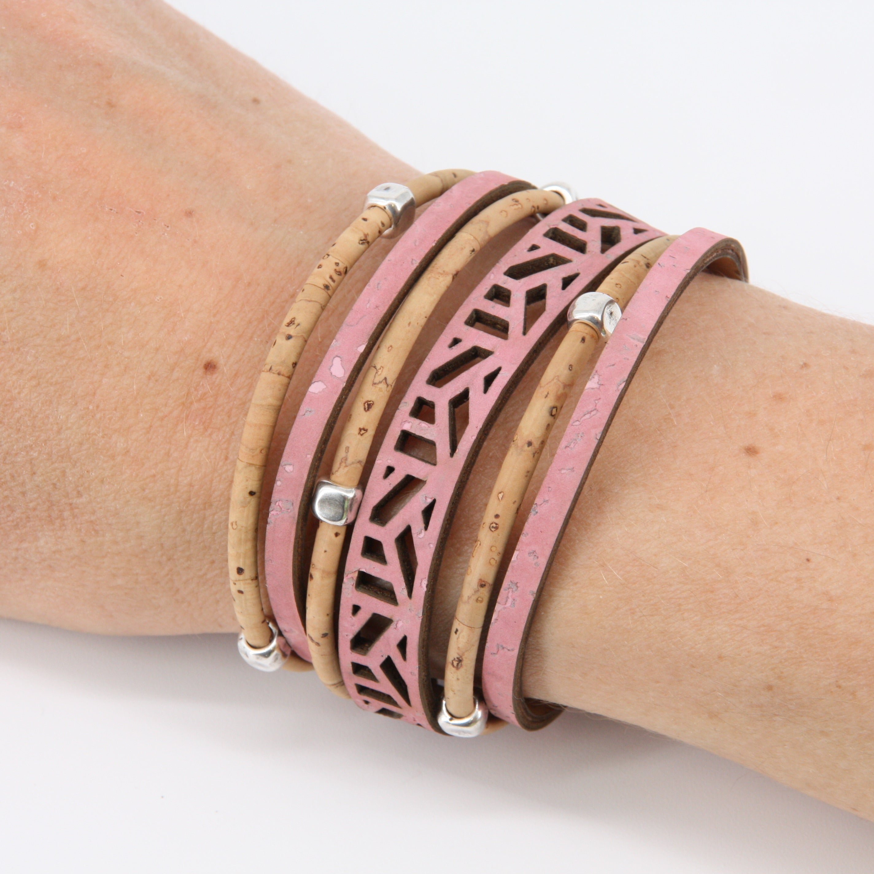 Armband aus Kork * handmade in Portugal * extrem nachhaltig * vegan * nickel- u. bleifrei
