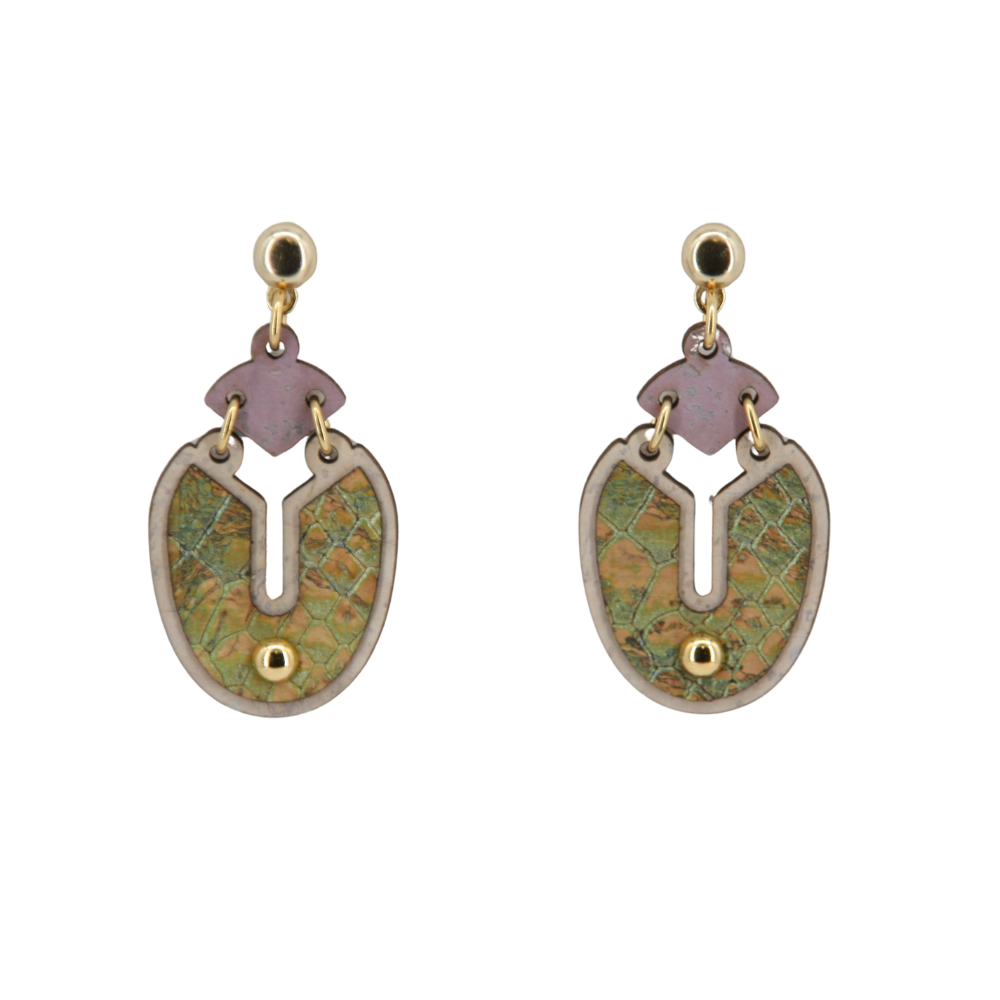 Ohrringe aus Kork * Skarabäus * 2 Designs * handmade in Portugal * extrem nachhaltig * vegan * nickel- u. bleifrei