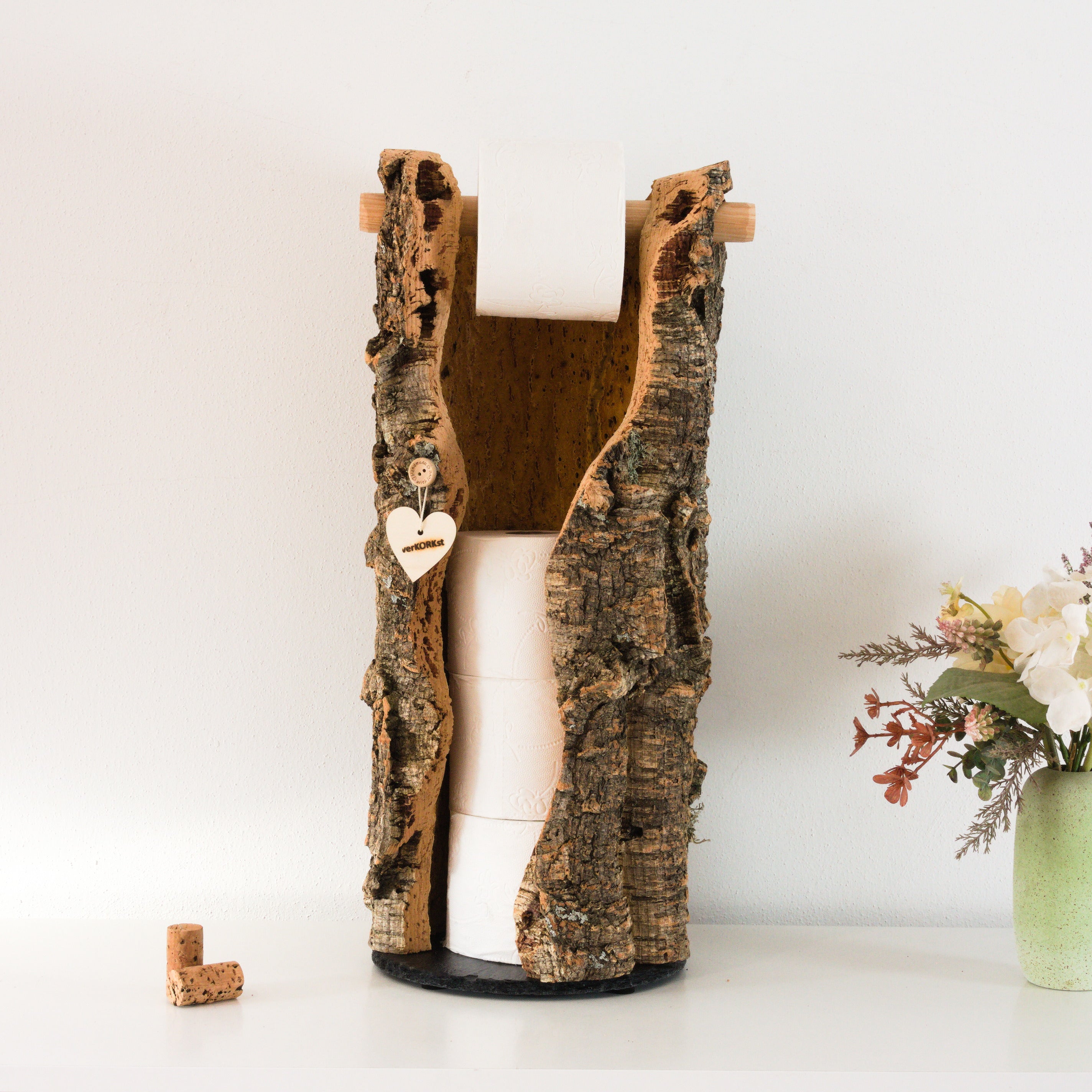 VERKORKst Premium Cork Toilet Paper Storage * Toilet Roll Holder