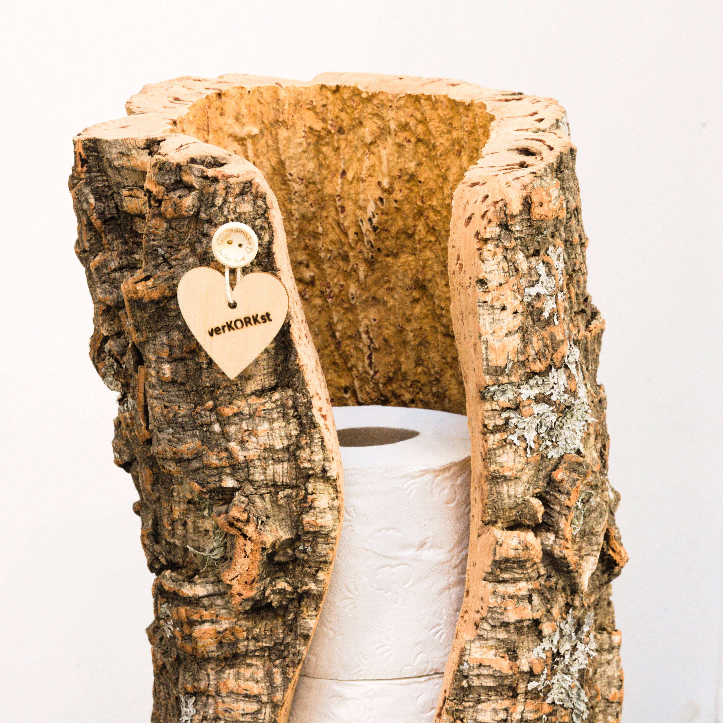 VERKORKst Premium Cork Toilet Paper Storage * Toilet Roll Holder