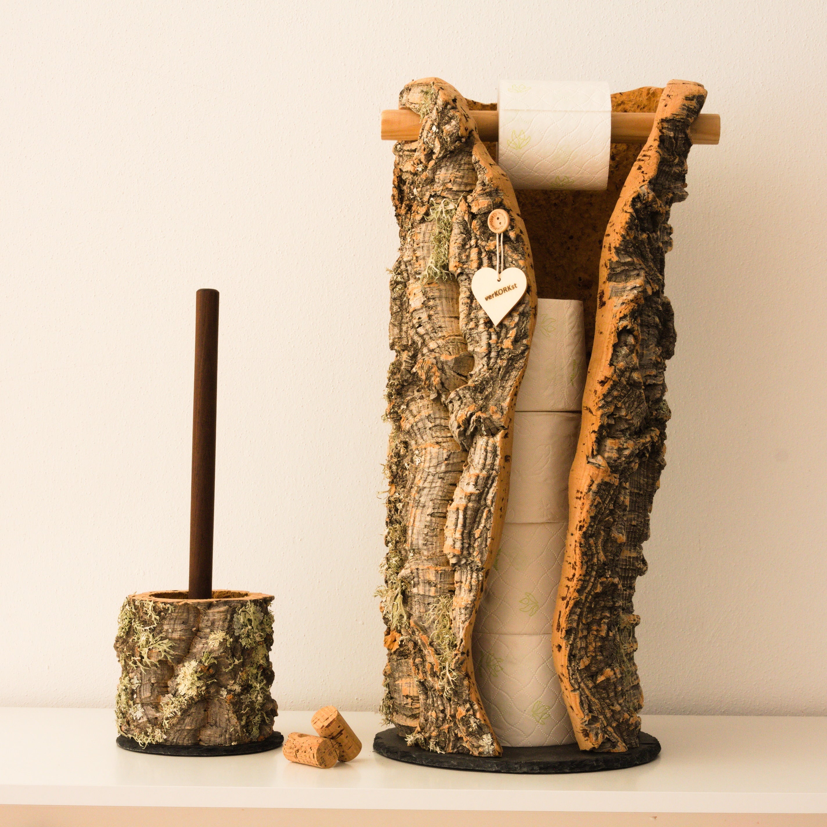 VERKORKst Premium Cork Toilet Paper Storage * Toilet Roll Holder