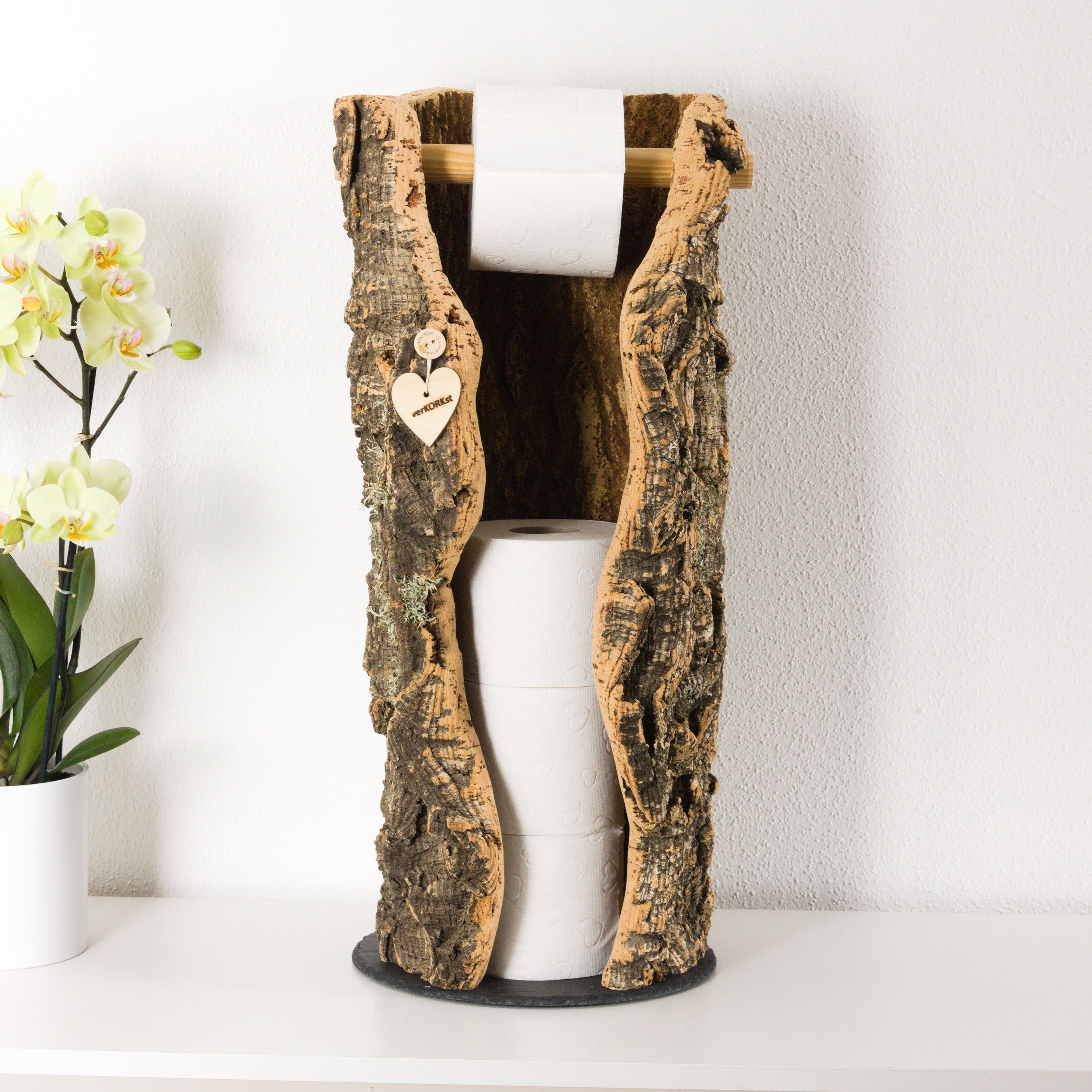 VERKORKst Premium Cork Toilet Paper Storage * Toilet Roll Holder