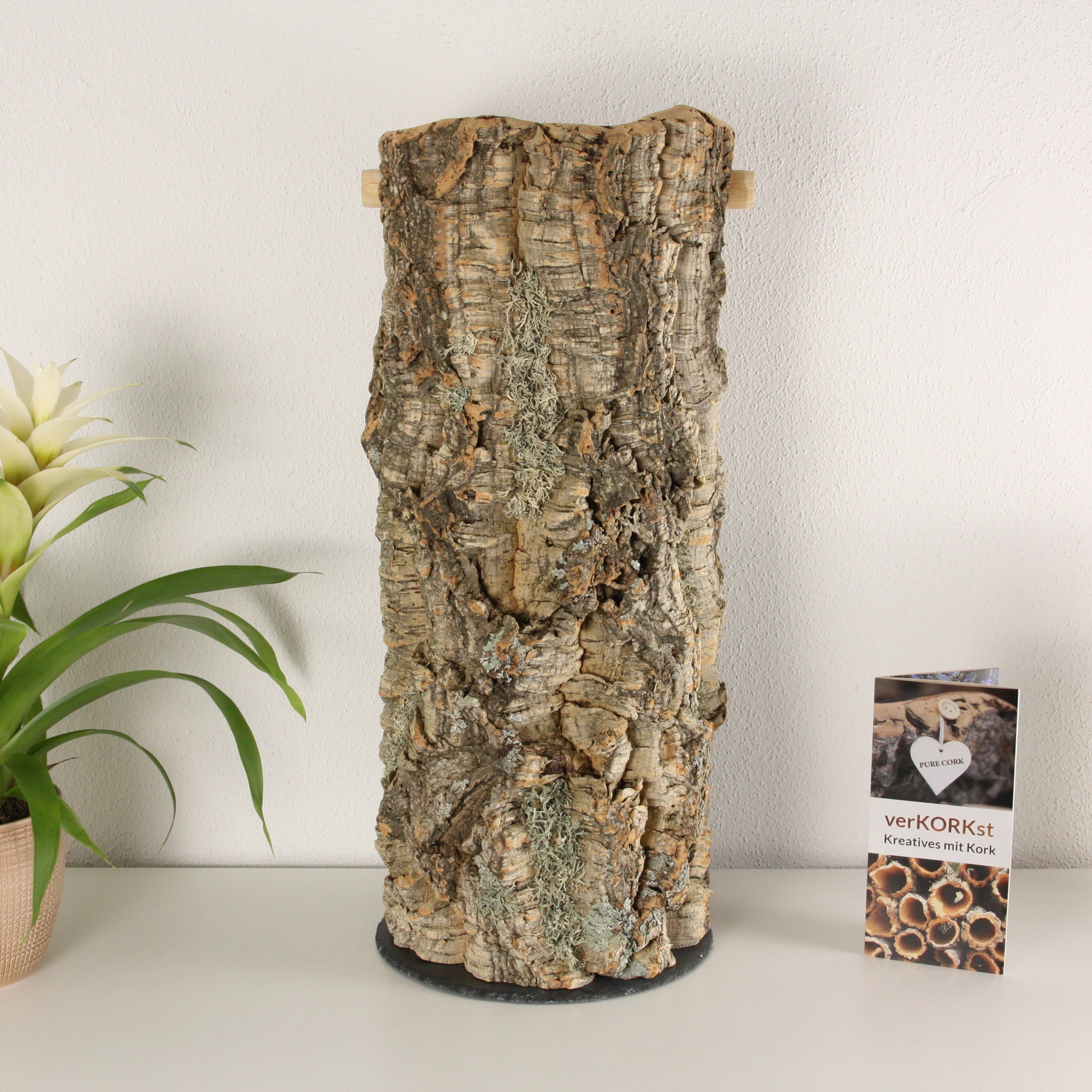 verKORKst Premium Toilettenpapier-Aufbewahrung aus Kork * Vintage WC-Rollen Halter * Klopapierspender 5 Rollen * Badezimmer-Accessoires