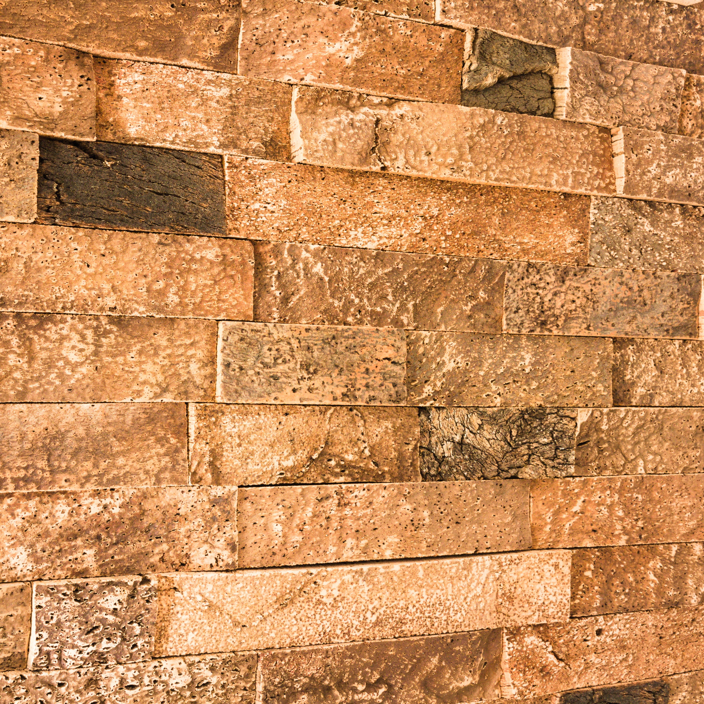 verKORKst premium wall tiles made of cork bark * EUR 228 per sqm * wall covering 3D optics * wall panels made of cork * wall decoration * cork tiles