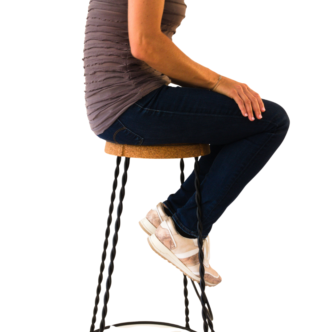verKORKst Premium Champagner Barhocker aus Kork und Metall * Individualisierbar * stapelbar * Muselet Design * Bar Stool * Made in Portugal