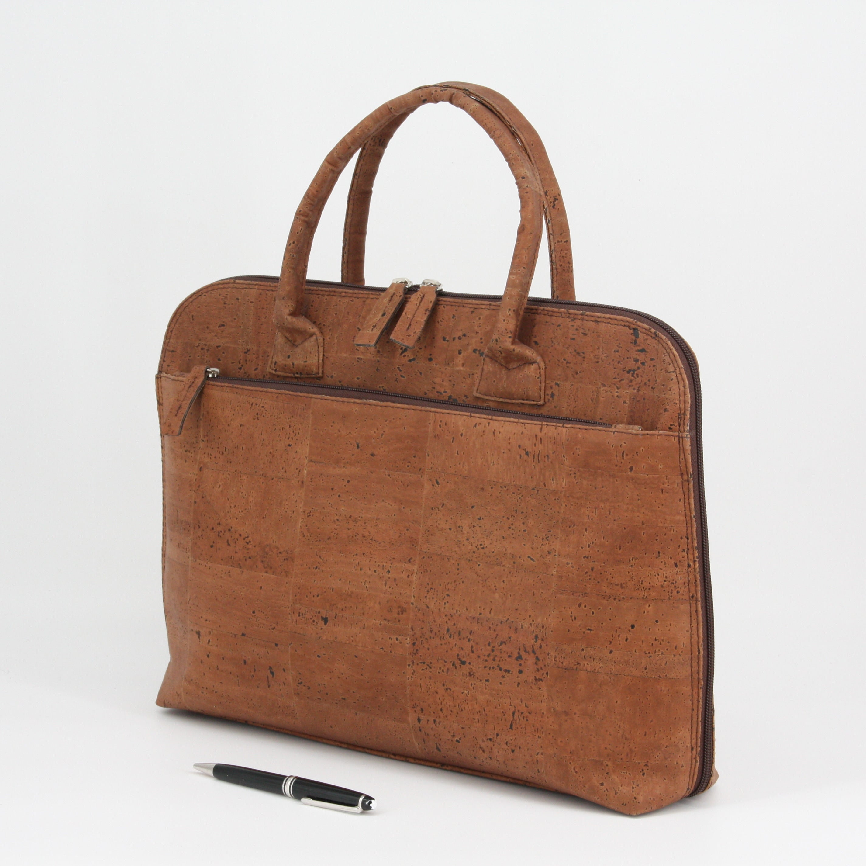 Cork briefcase * vegan * laptop bag for men * washable * antiseptic * handmade in Portugal