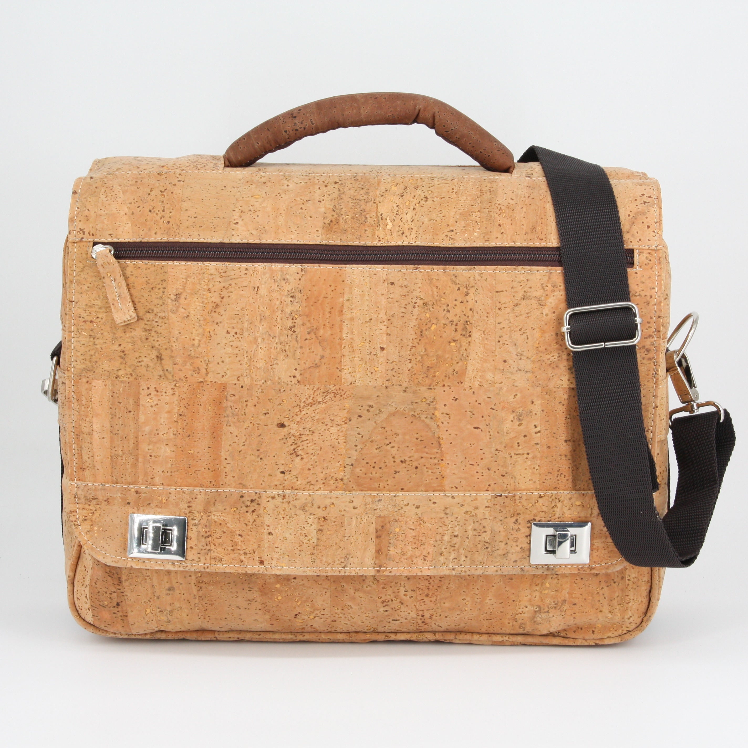 Cork briefcase * vegan * laptop bag for men * washable * antiseptic * handmade in Portugal