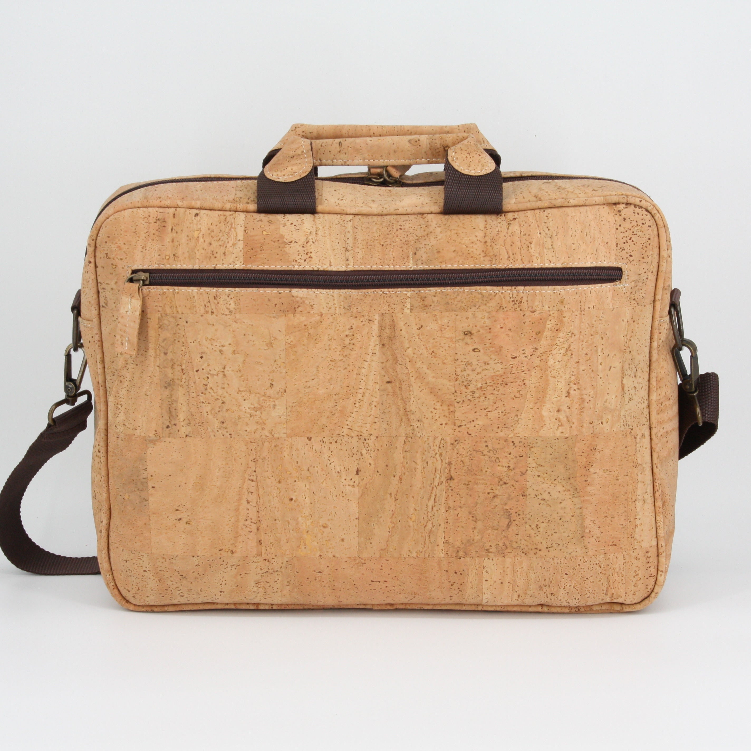 Cork briefcase * vegan * laptop bag for men * washable * antiseptic * handmade in Portugal