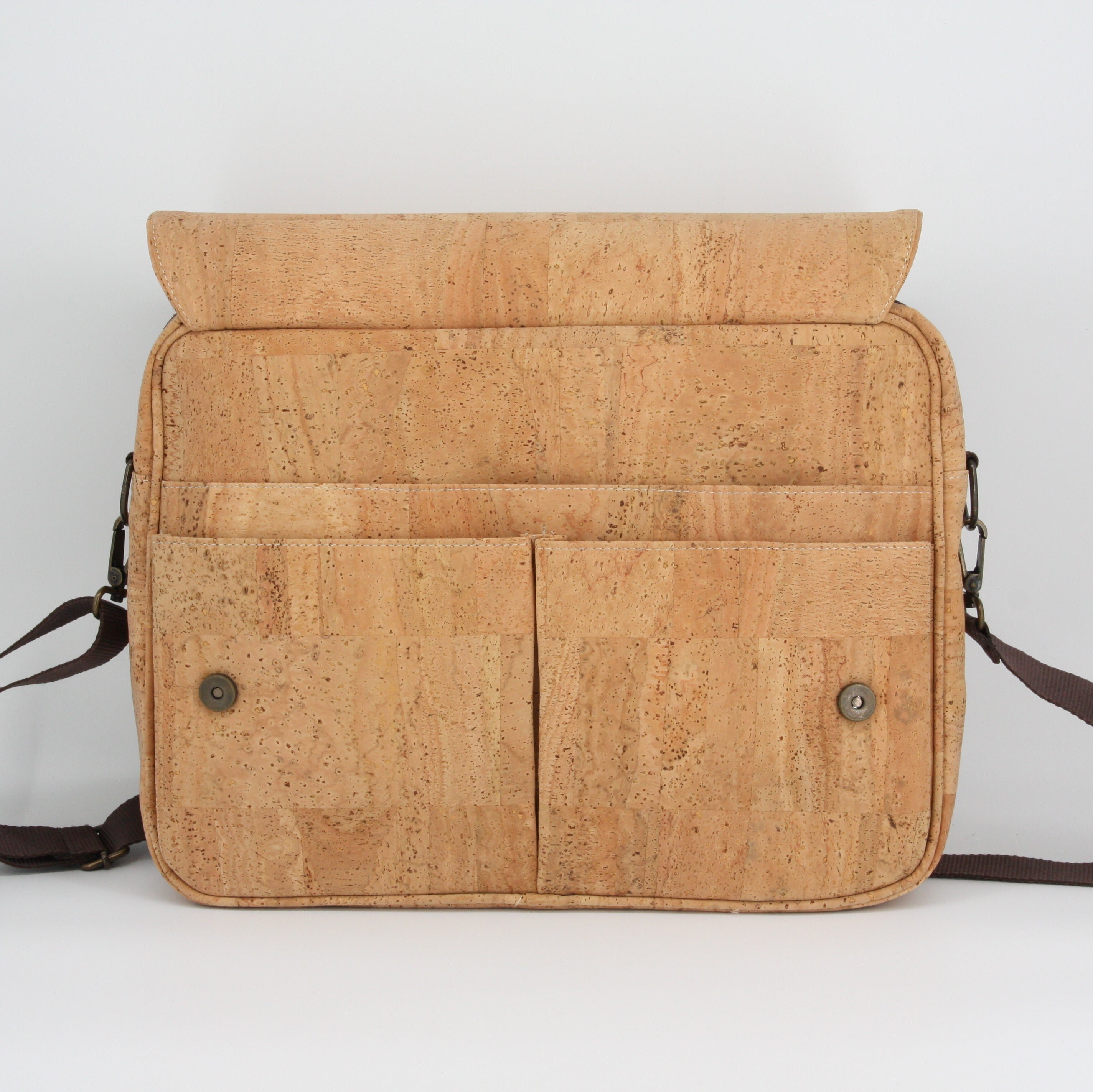 Cork briefcase * vegan * laptop bag for men * washable * antiseptic * handmade in Portugal