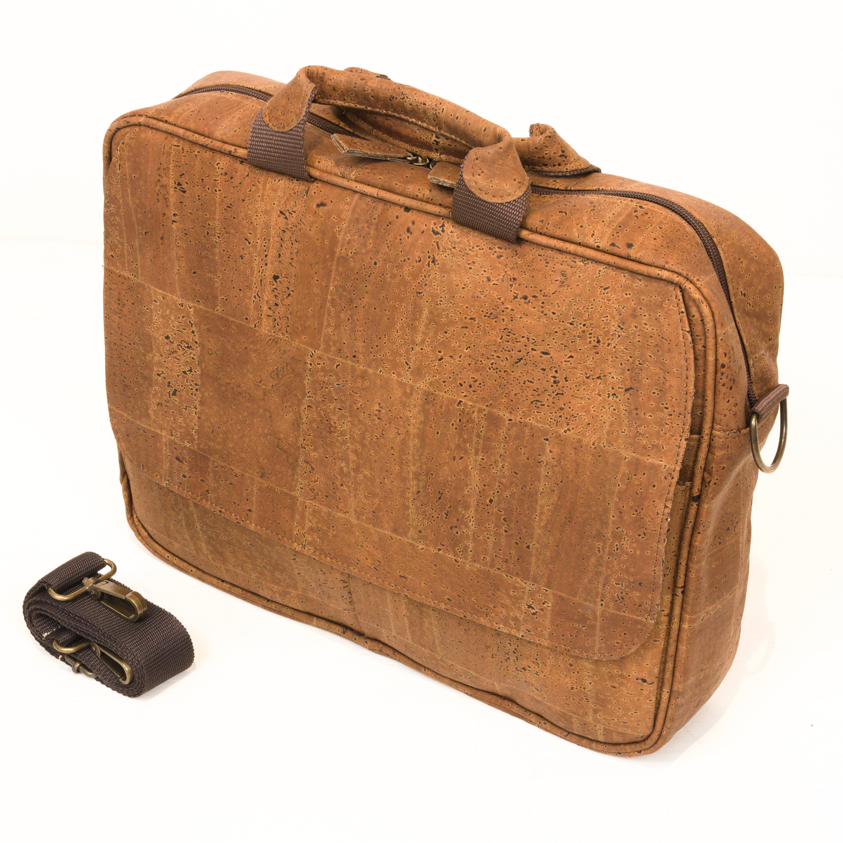 Cork briefcase * vegan * laptop bag for men * washable * antiseptic * handmade in Portugal