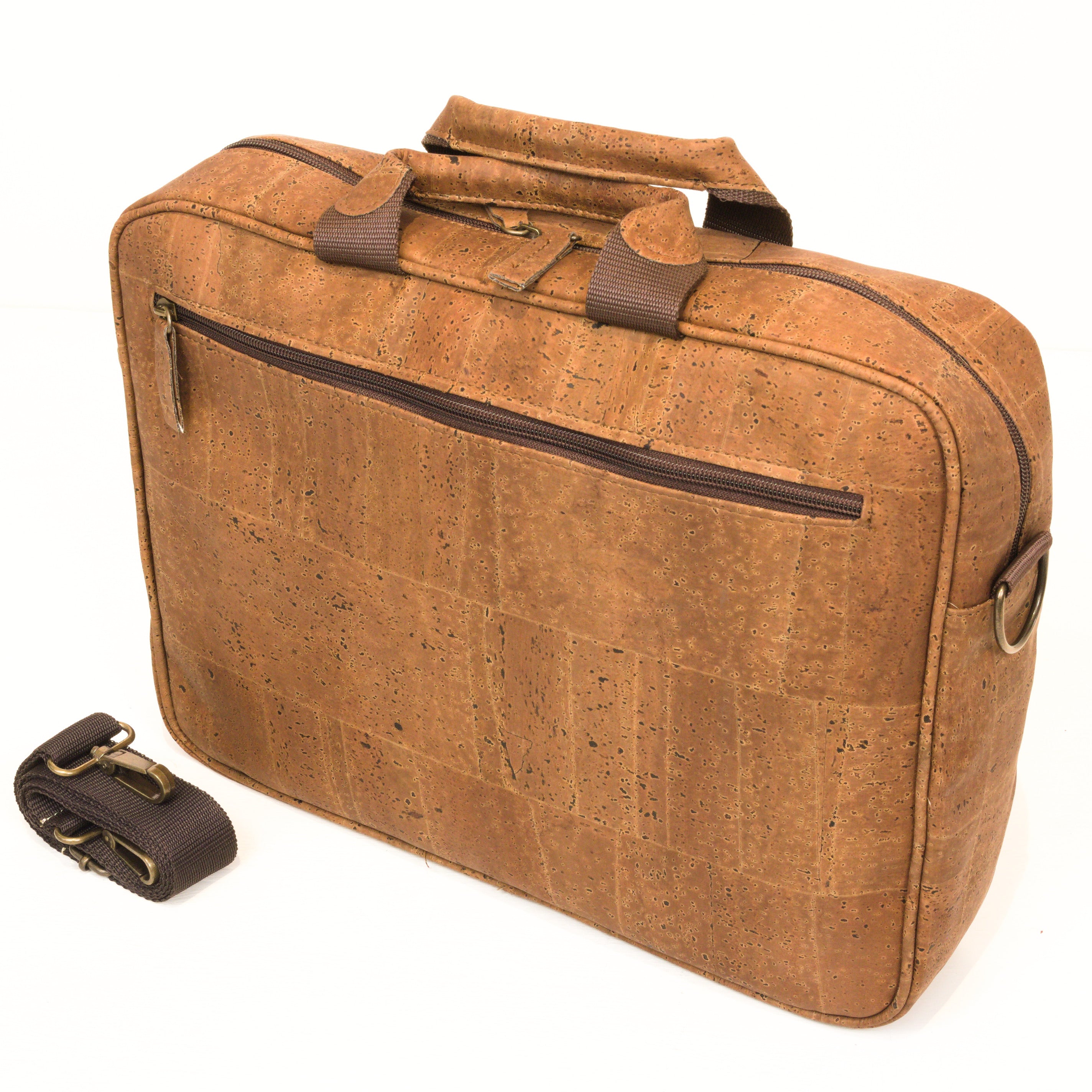 Cork briefcase * vegan * laptop bag for men * washable * antiseptic * handmade in Portugal