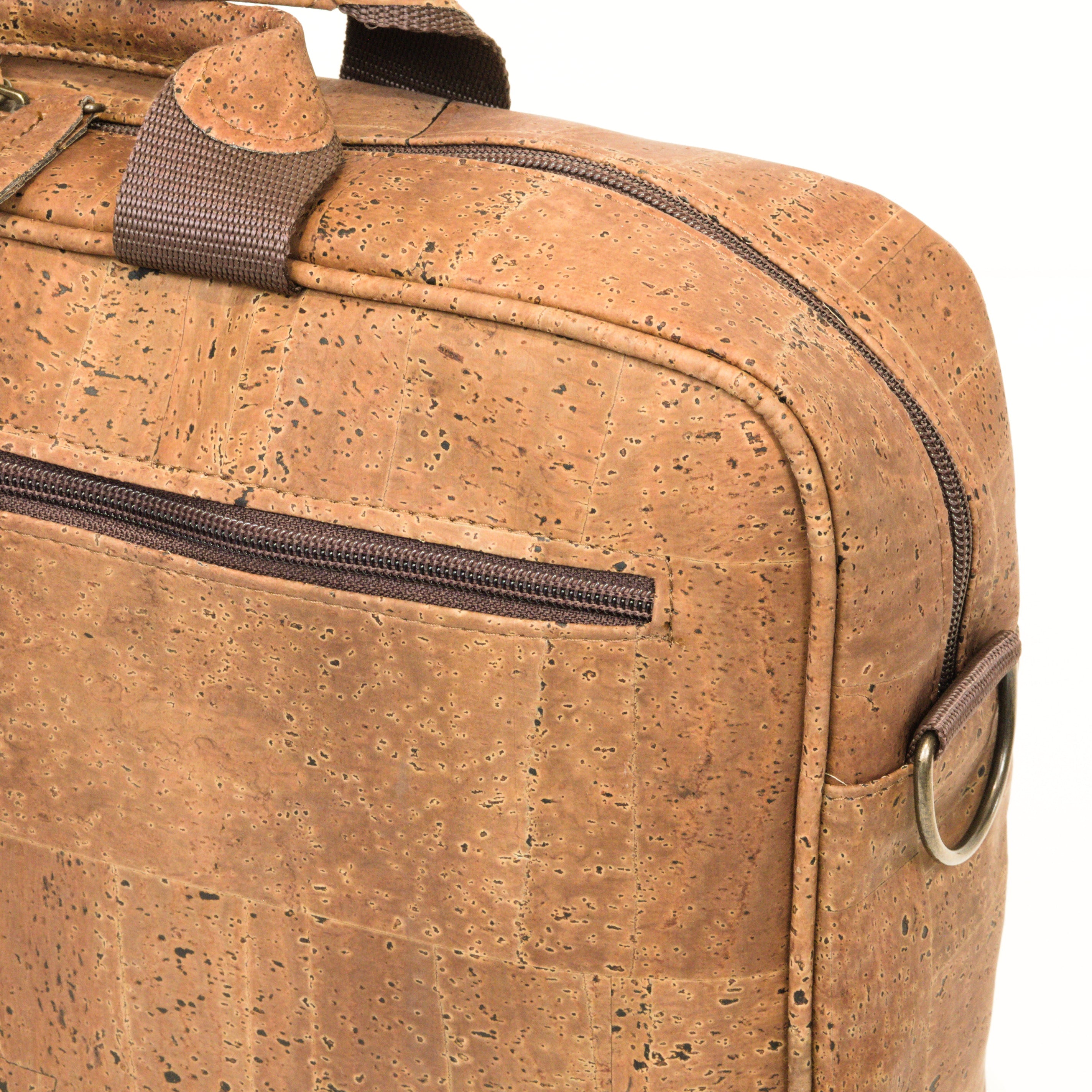 Cork briefcase * vegan * laptop bag for men * washable * antiseptic * handmade in Portugal