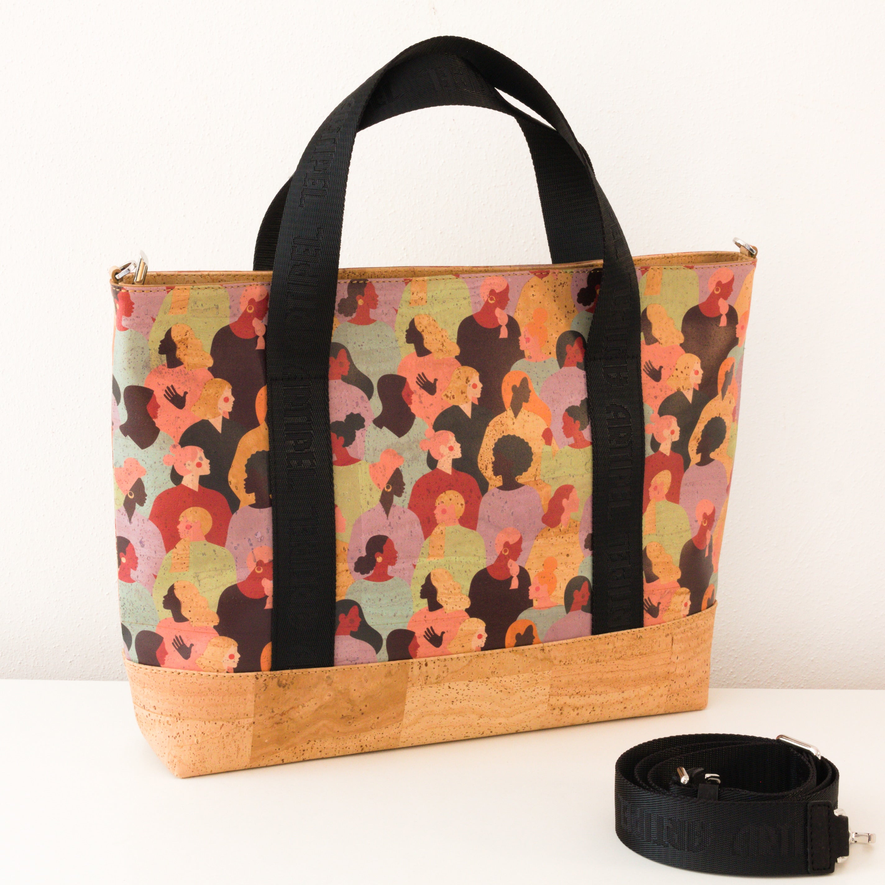 Kork Handtasche * in 2 Größen und 2 Designs * Vegan * Umhängetasche für Frauen * Crossbody * Shopper * handmade in Portugal