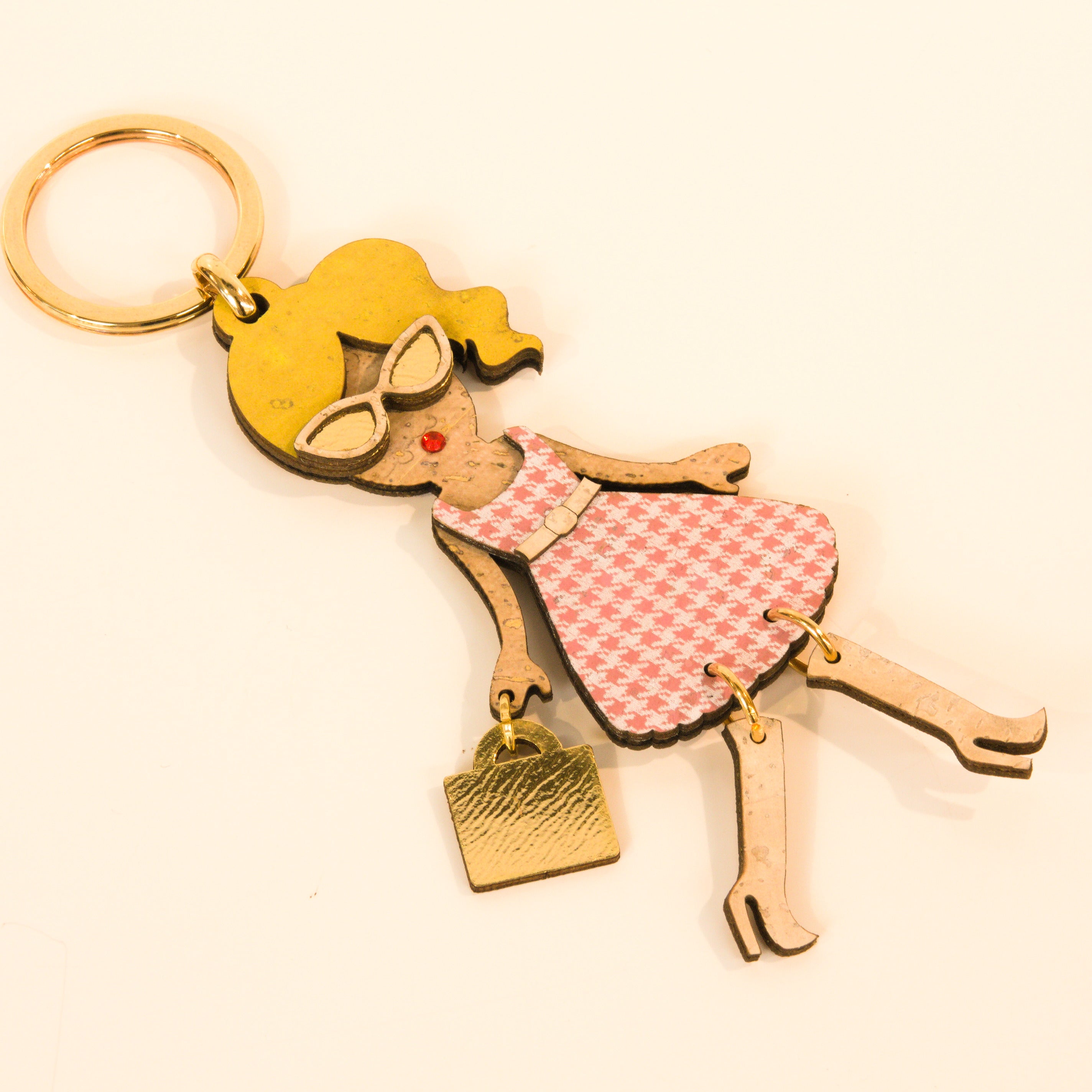 Kork Schlüsselanhänger * peppige Figuren * Anhänger für Taschen * Geschenk für Frauen * handmade in Portugal * Marke Artipel