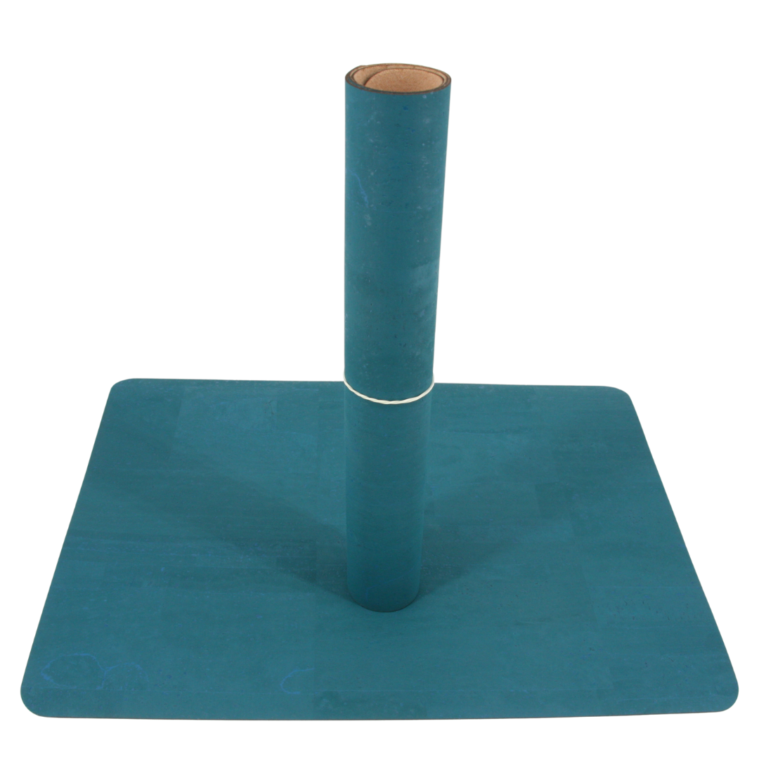 verKORKst Premium Kork Tischset * Farbe Petrol * Farbe gebrannt * Premium Qualität * hitzebeständig * abwaschbar * antiseptisch * made in Portugal