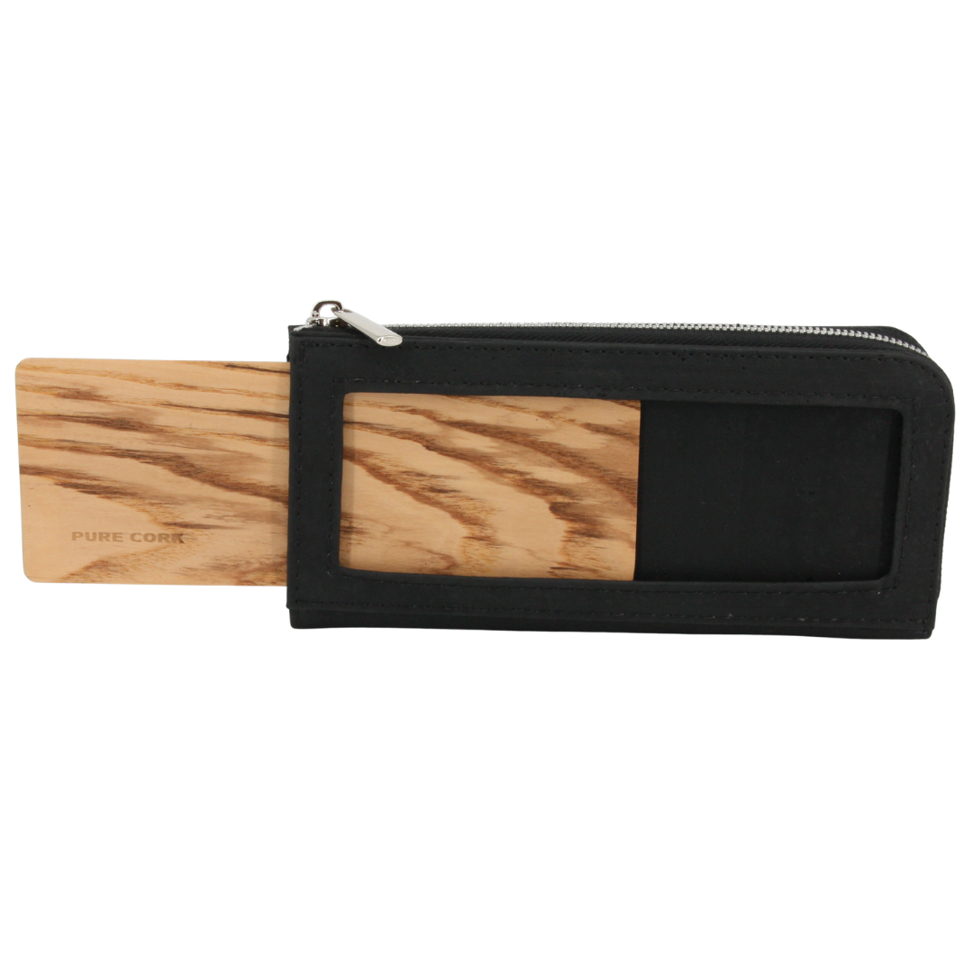 Holz Kork Geldbörse * Bellina * Kork und Eschenholz * weltweit einzigartig * Holzpaneel austauschbar * high-end Qualität * Portemonnaie für Frauen * handmade in Südtirol